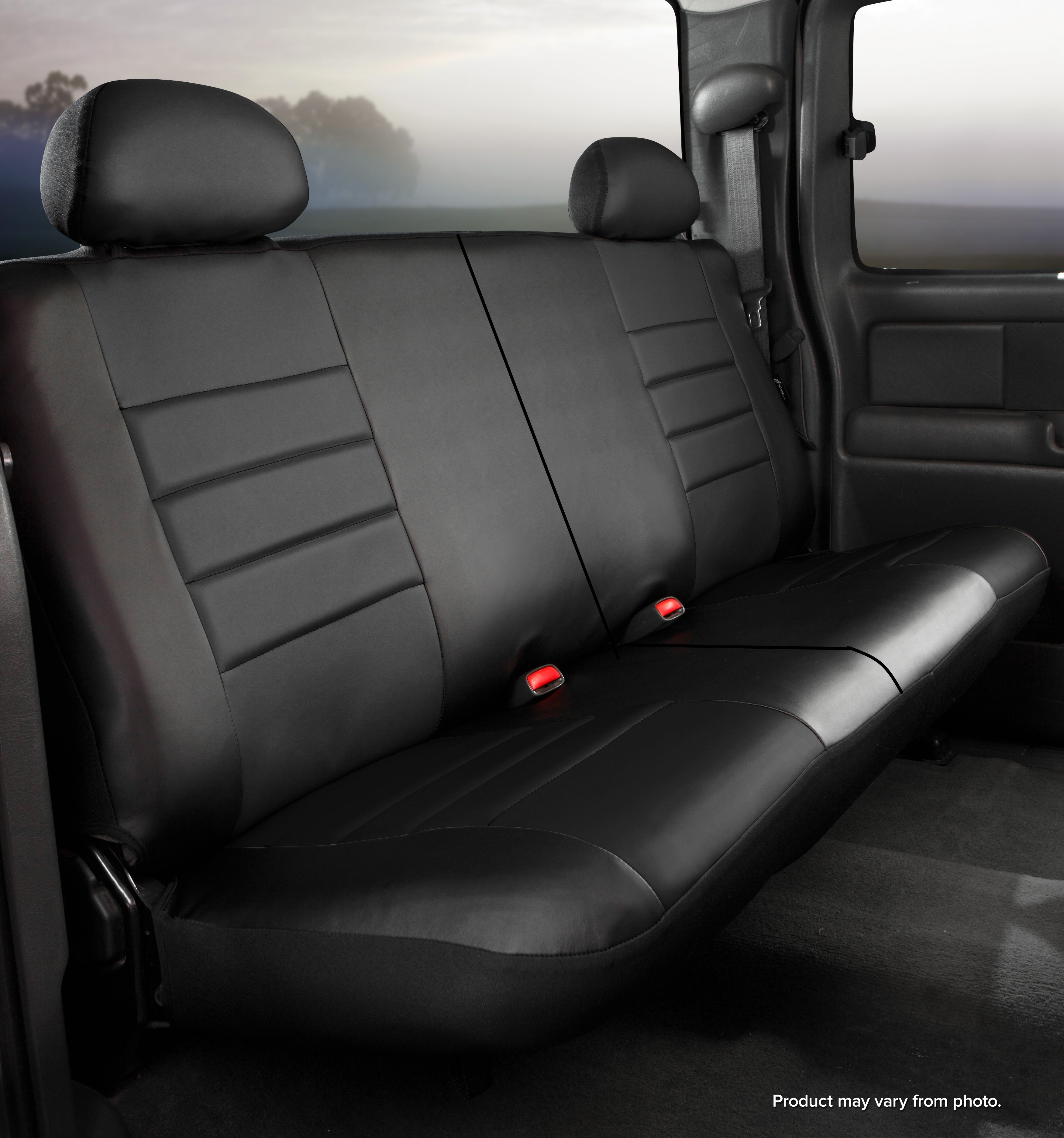 FIA SL65-13 BLK/BLK - Leatherlite Simulated Leather Seat Covers