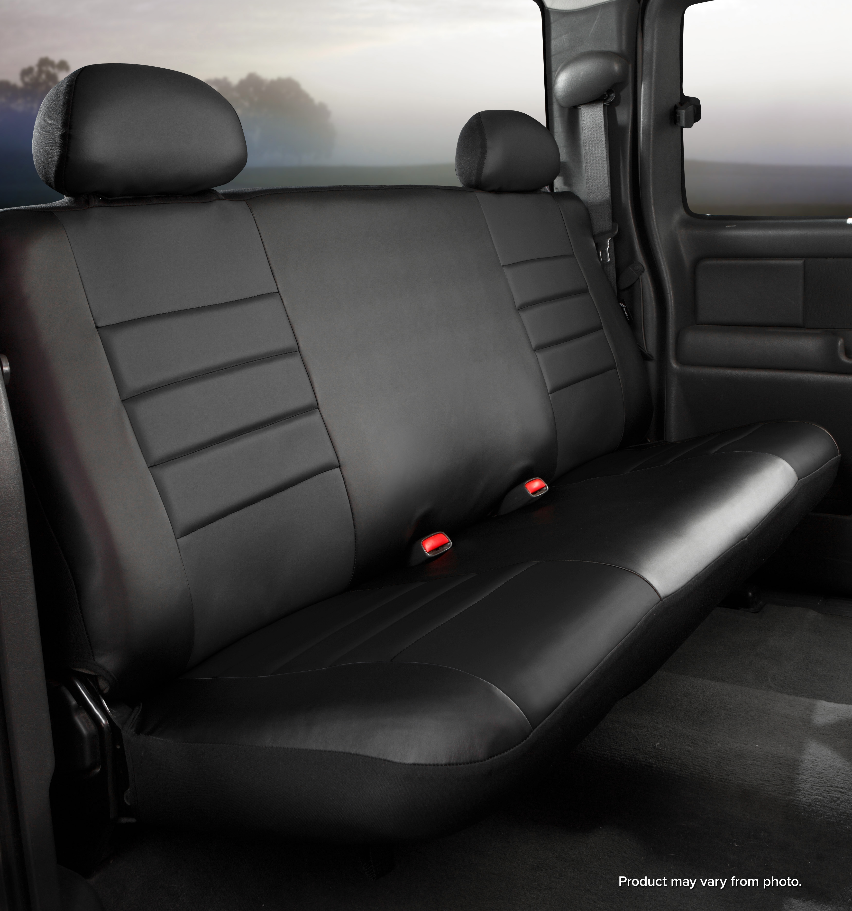 FIA SL62-10 BLK/BLK - Leatherlite Simulated Leather Seat Covers