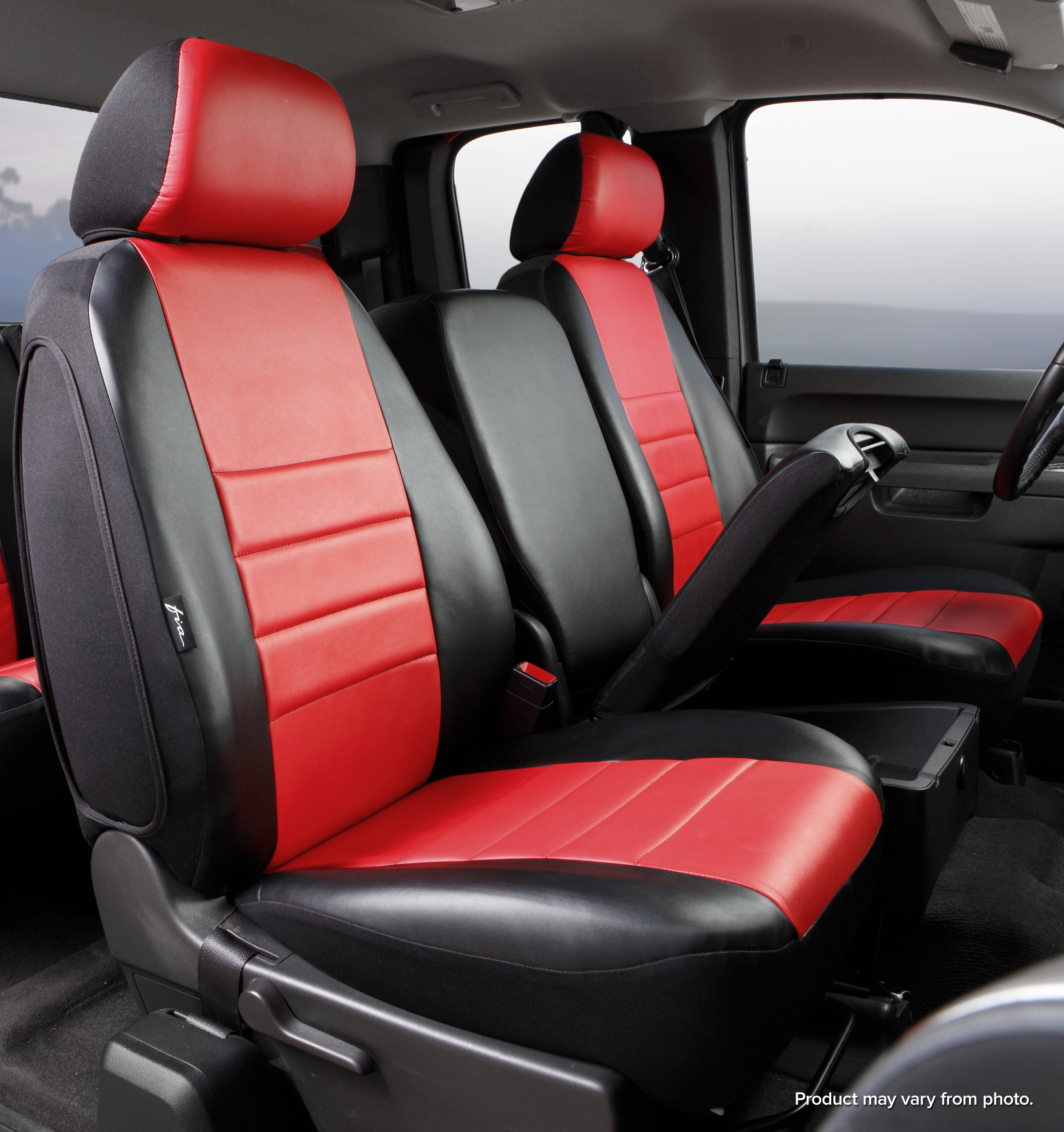 FIA SL67-33 RED - Leatherlite Simulated Leather Seat Covers