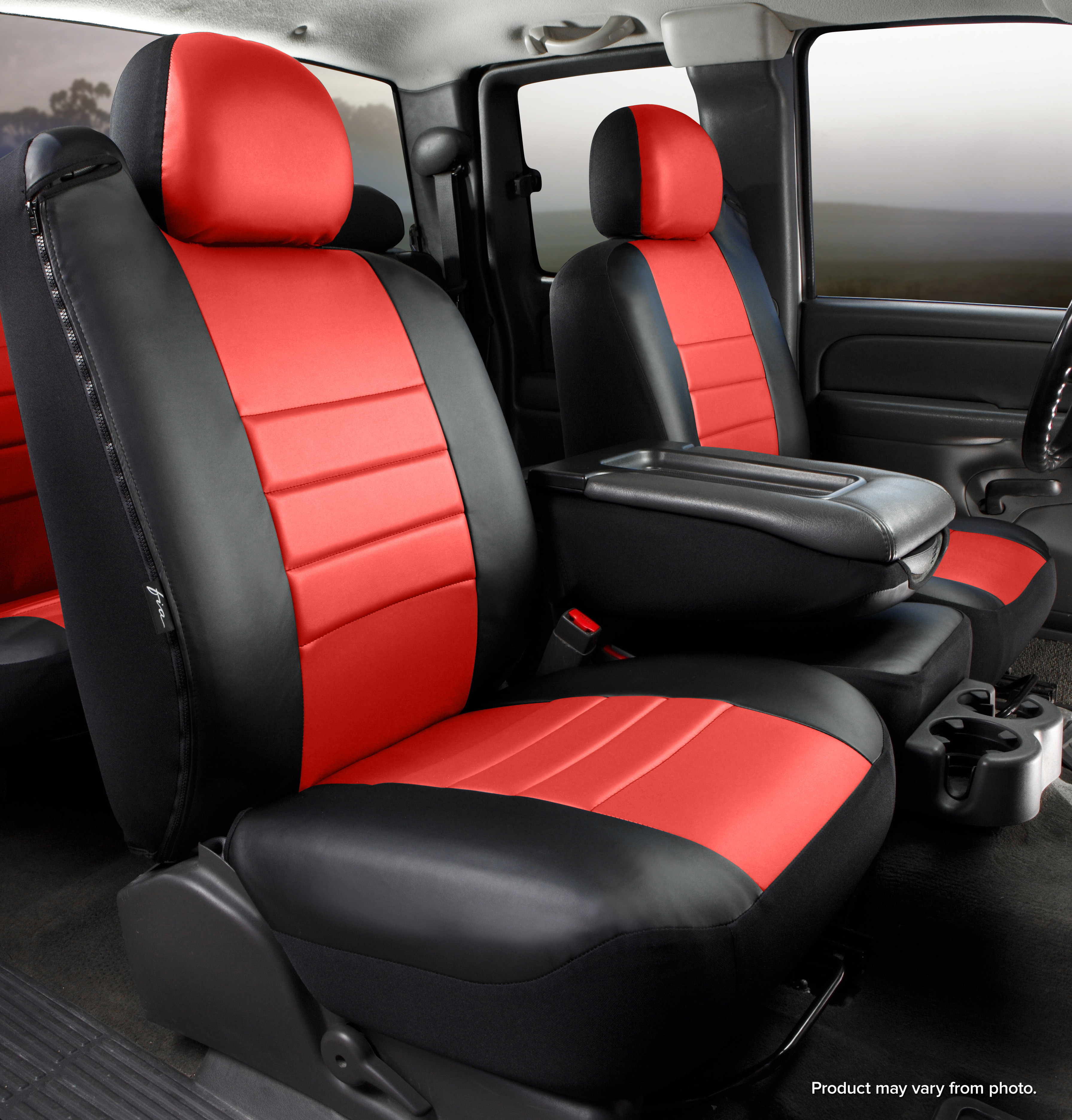 FIA SL68-16 RED - Leatherlite Simulated Leather Seat Covers