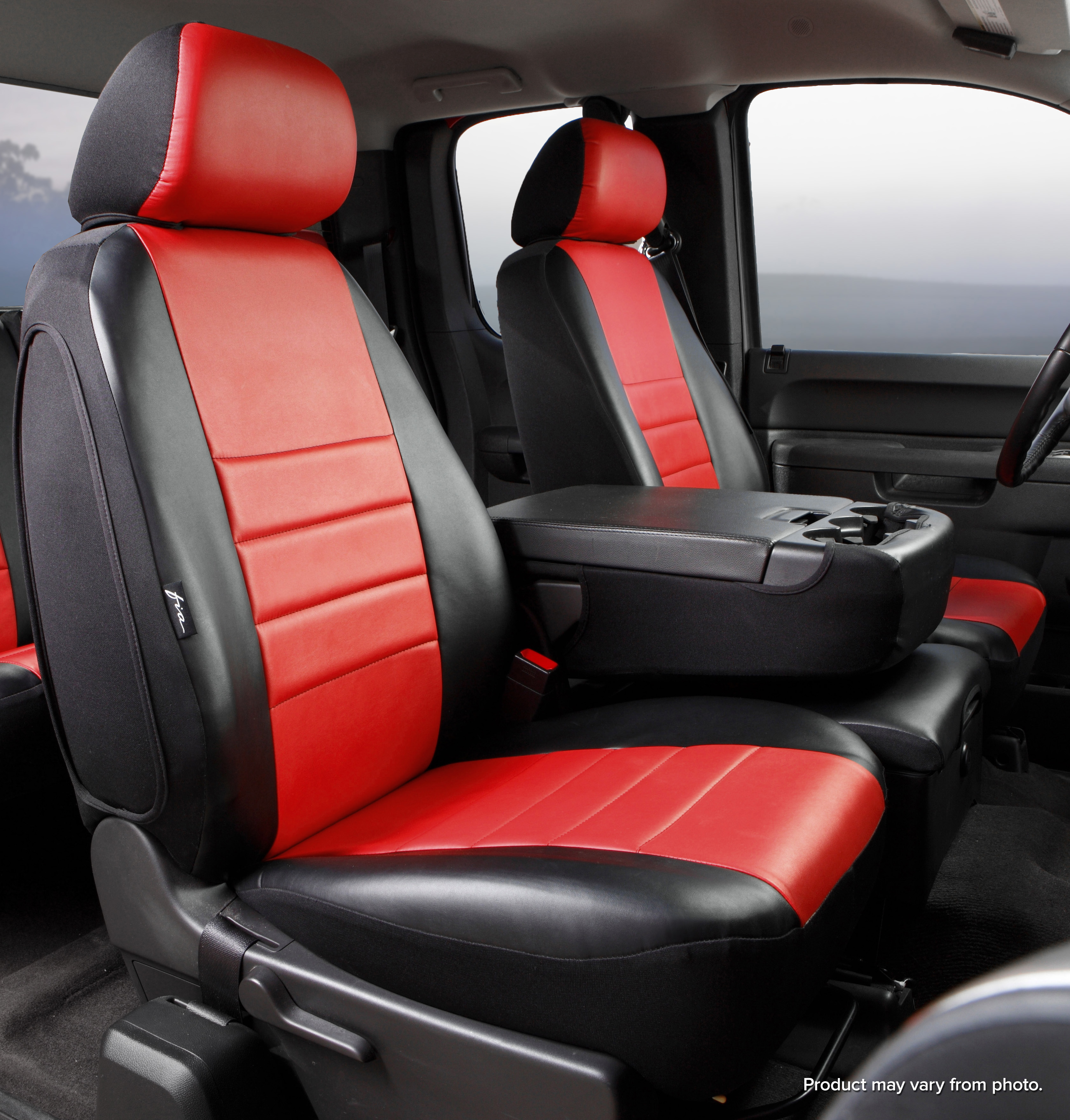 FIA SL62-69 RED - Leatherlite Simulated Leather Seat Covers