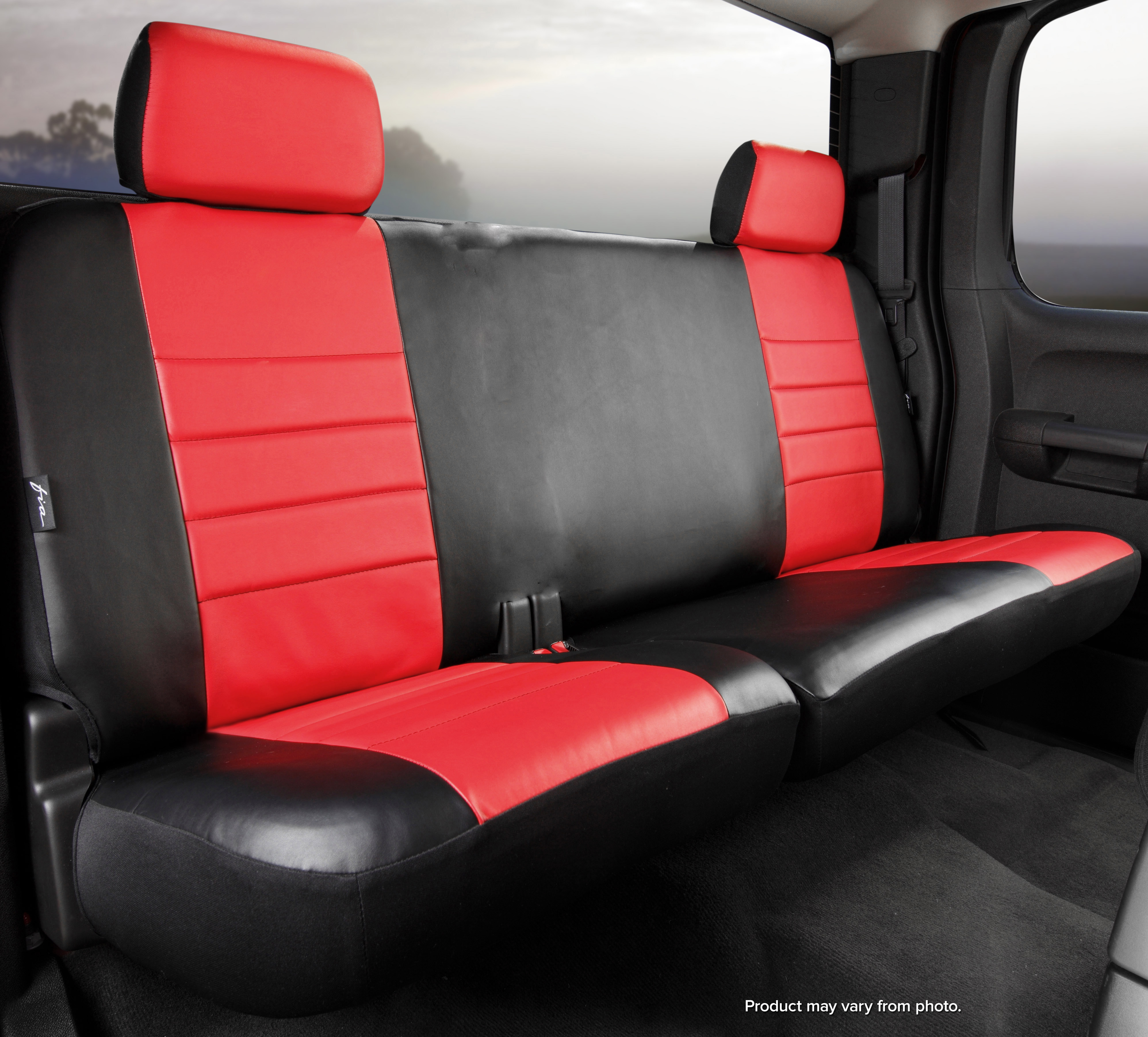 FIA SL65-3 RED - Leatherlite Simulated Leather Seat Covers