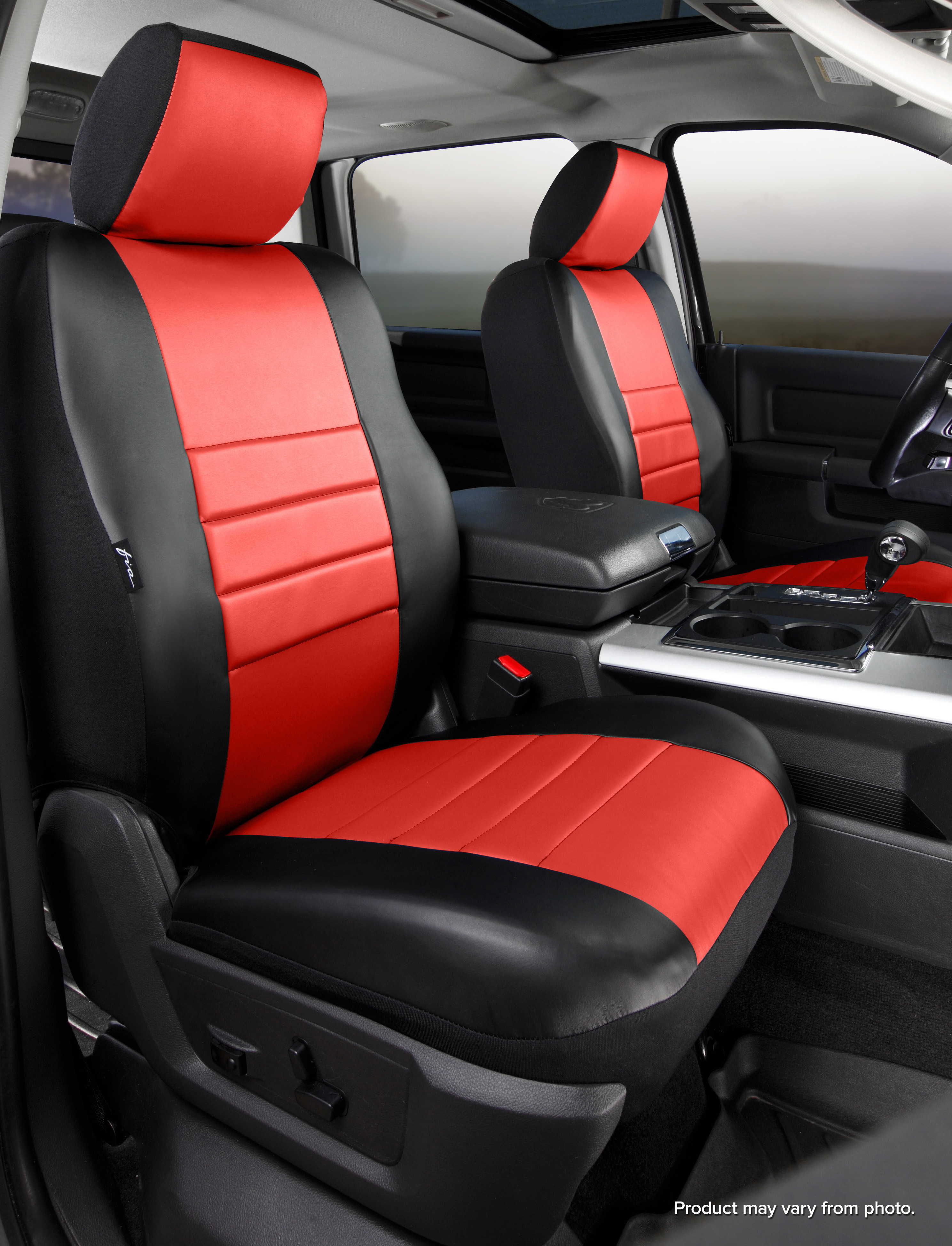 FIA SL69-75 RED - Leatherlite Simulated Leather Seat Covers