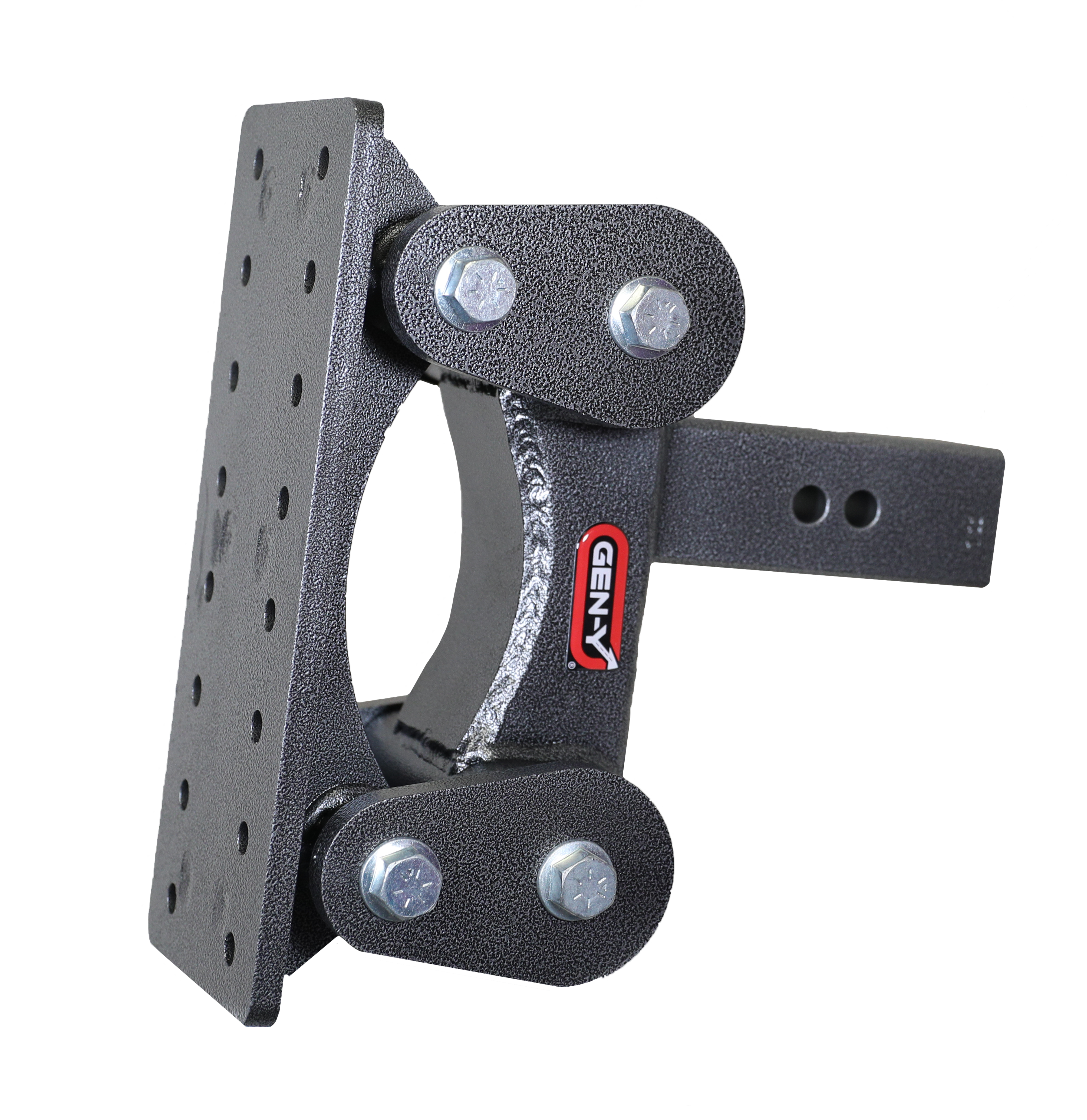 GEN-Y Hitch GH-1301 - Mega-Duty Pintle Plate, Silver Vein, Steel