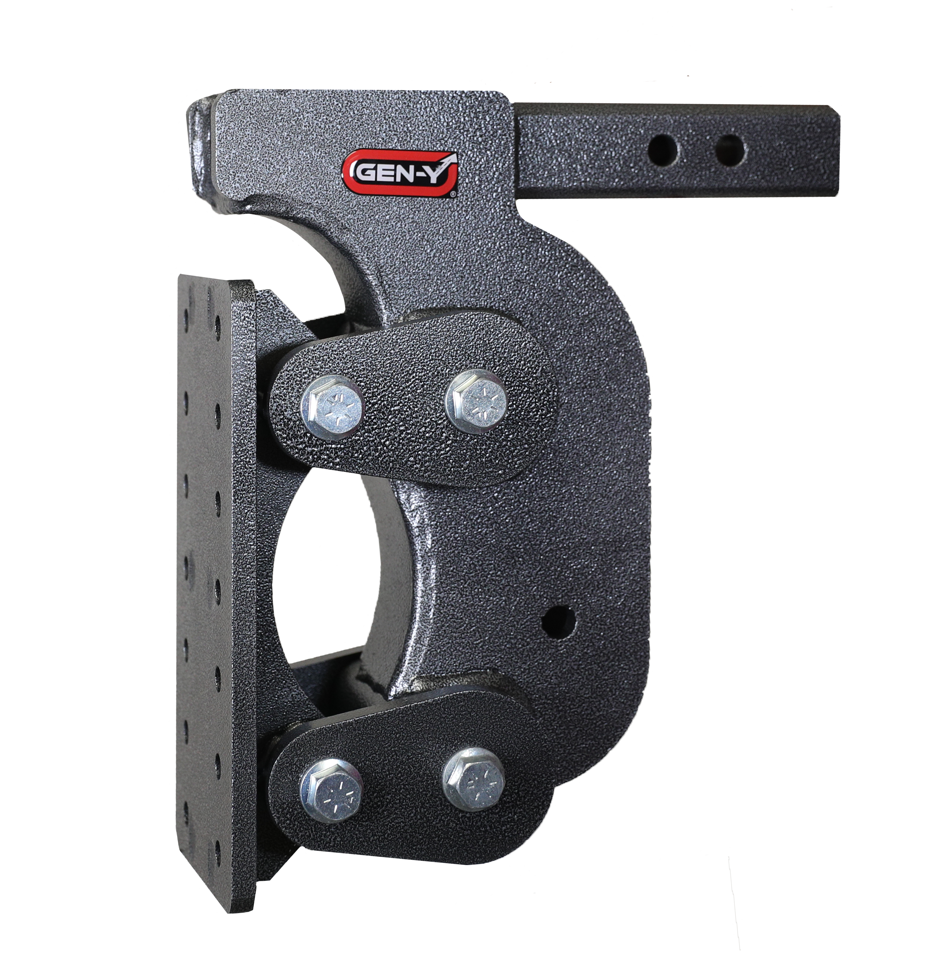 GEN-Y Hitch GH-1401 - Mega-Duty Pintle Plate, Silver Vein, Steel