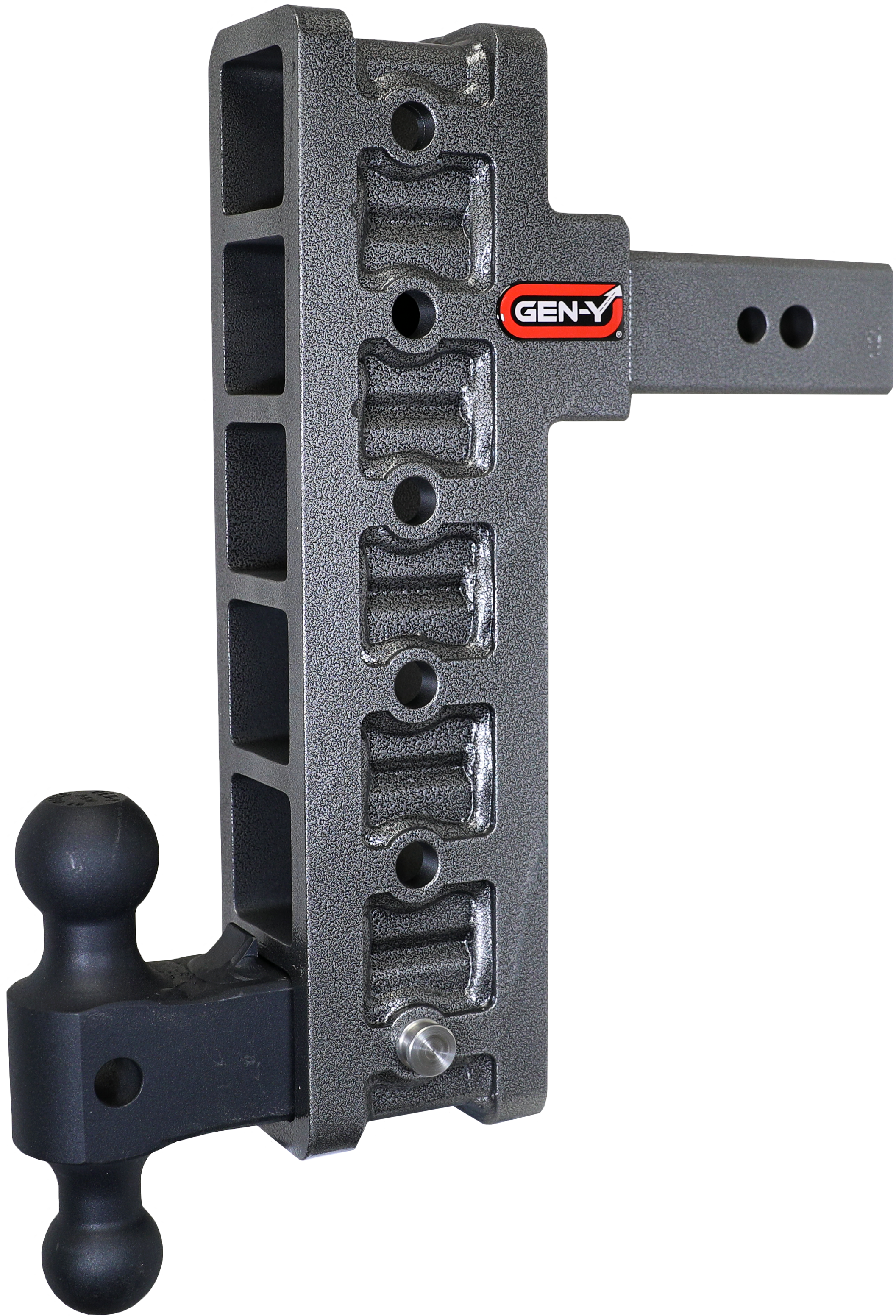 GEN-Y Hitch GH-1916 - Mega-Duty Drop Hitch, Silver Vein, Steel