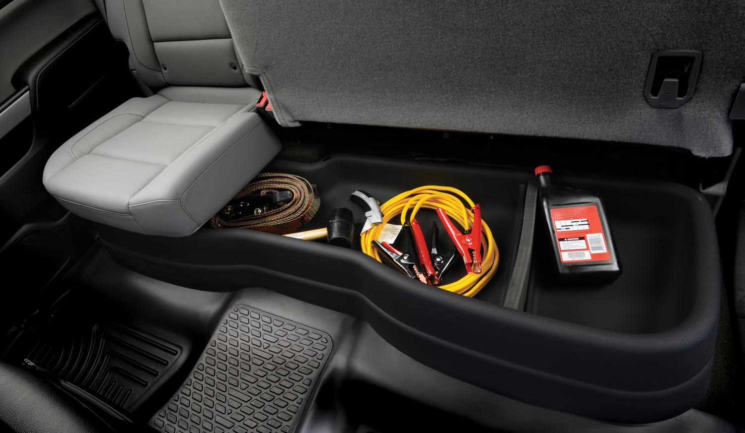 Husky Liners 09001 - Gearbox Storage Systems, Crew Cab, Black