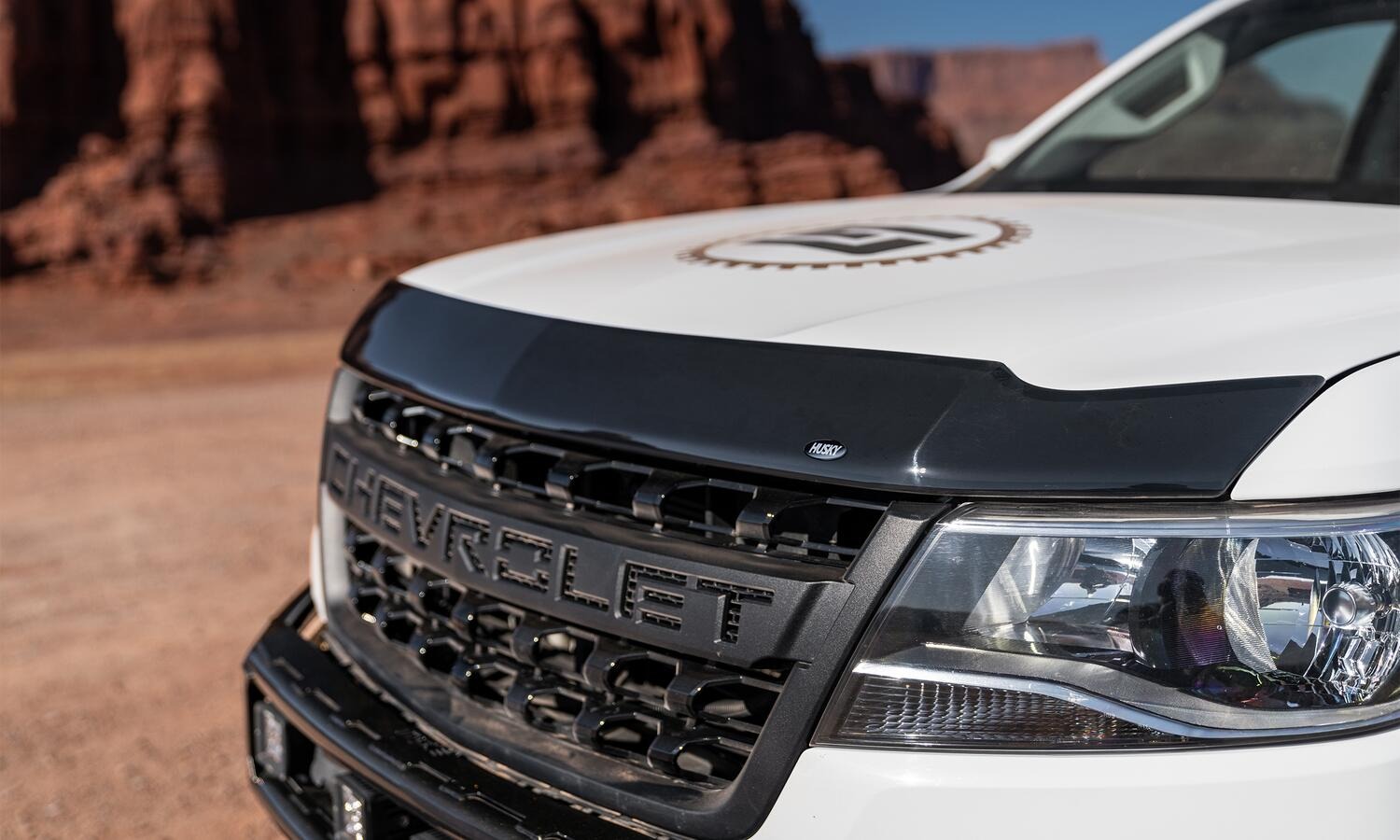Aeroskin Hood Protector; Smoke 2015-2022 GMC Canyon