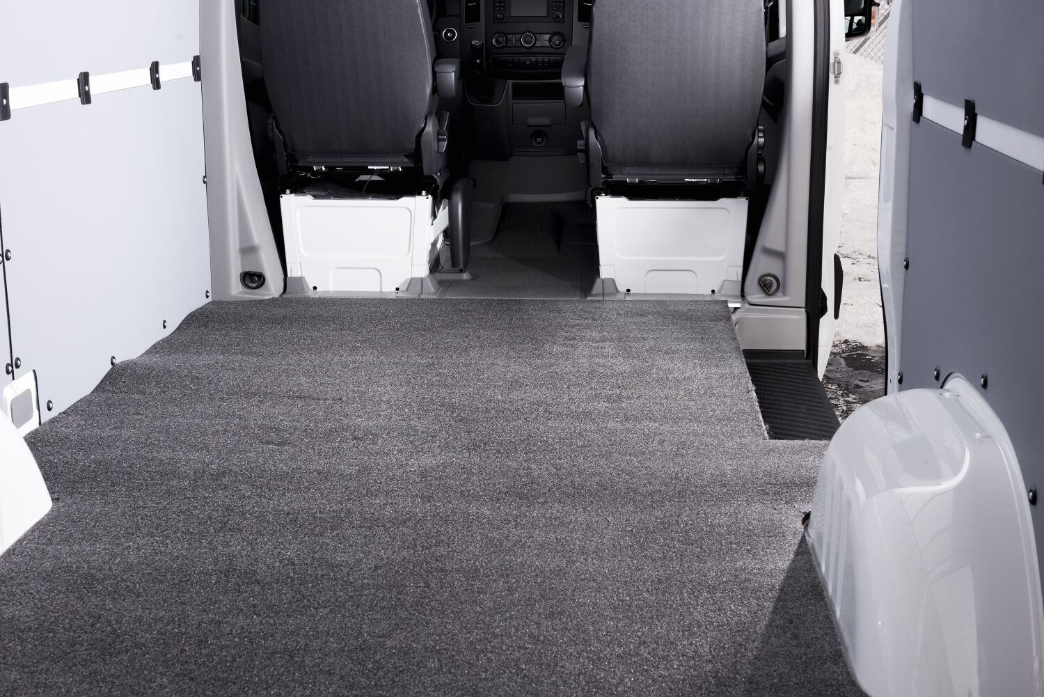 Husky Liners HVRMS06L - Guardian Comfort Van Mat, Grey, Thermoplastic Olefin(TPO)