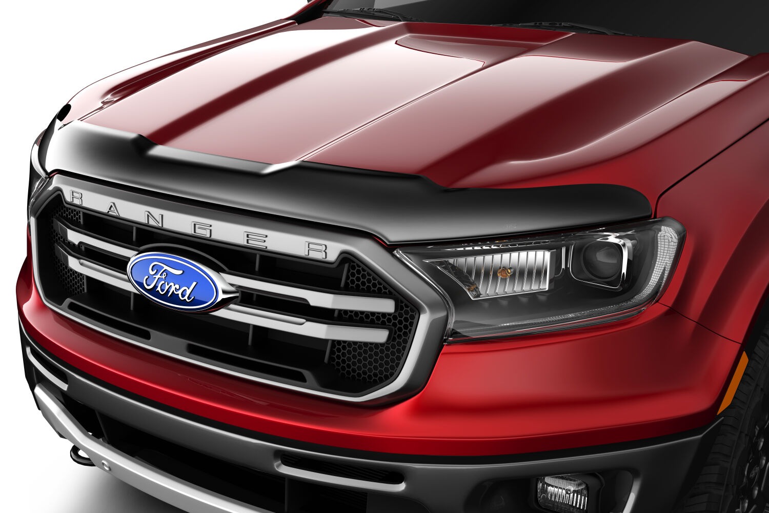 Aeroskin Hood Protector; Smoke 2019-2023 Ford Ranger
