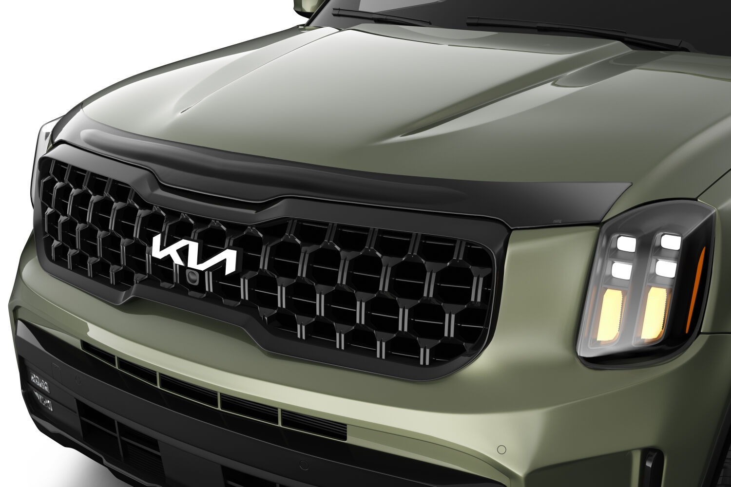 Aeroskin Hood Protector; Smoke 2020-2025 Kia Telluride