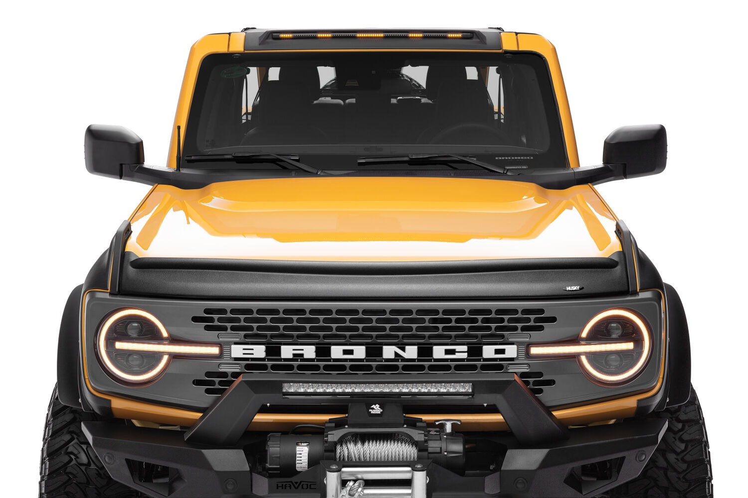 Husky Liners 2830183 - Aeroskin II, Matte Black, TPO