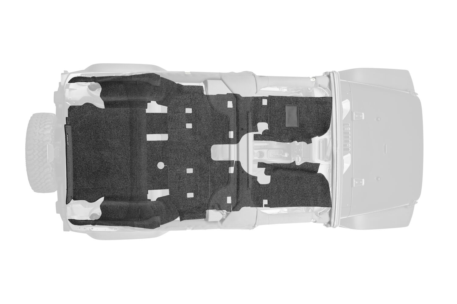Husky Liners HBRJK07F4 - Guardian Comfort Jeep Liner, Grey, Polypropylene