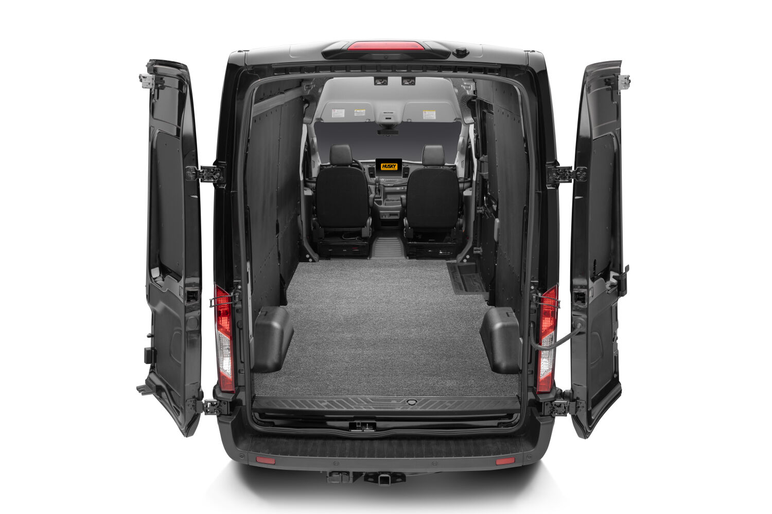 Husky Liners HVRFT15L - Guardian Comfort Van Mat, Grey, Thermoplastic Olefin(TPO)
