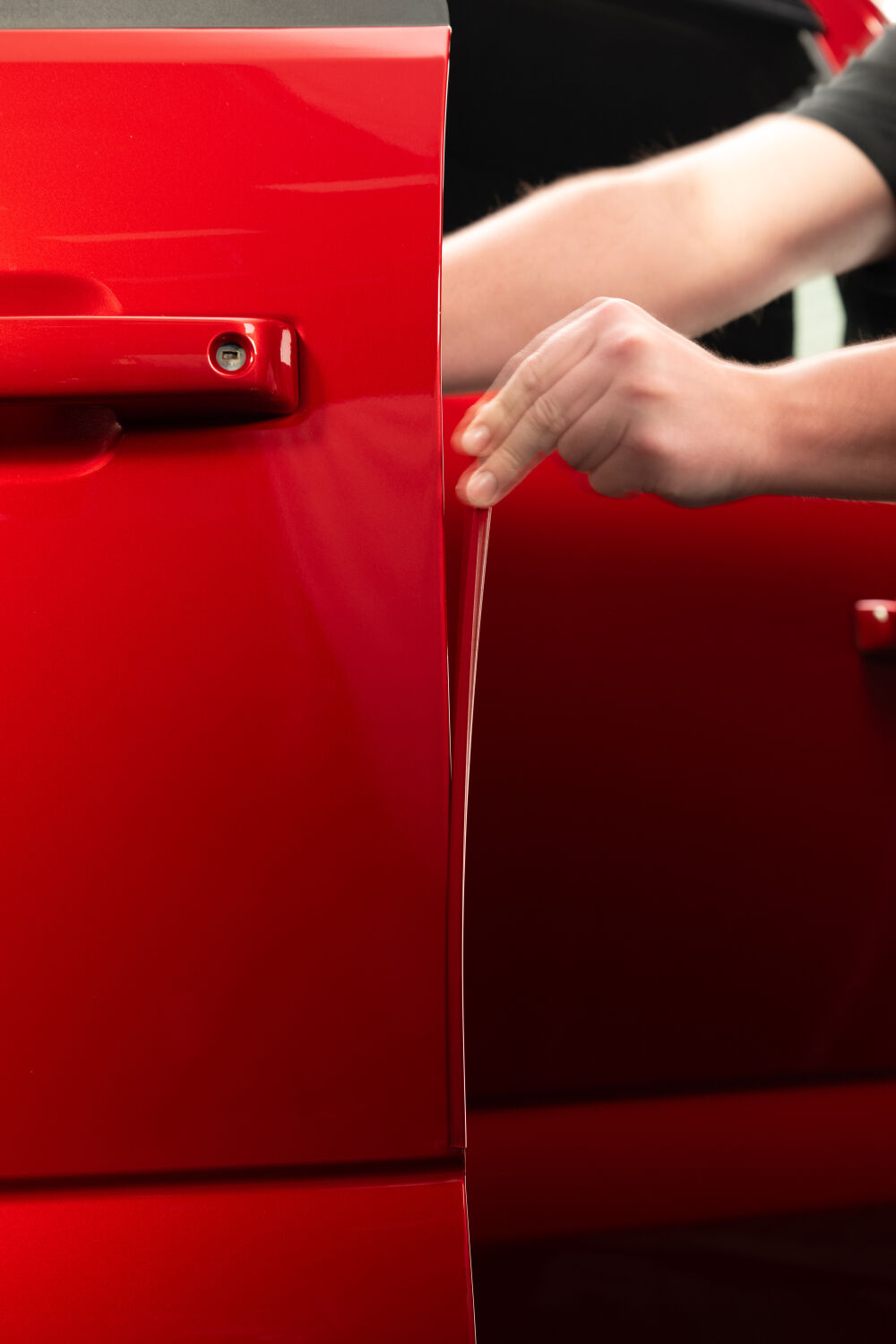 Husky Liners 92000D4 - Door Edge Guards, Crew Cab, Rapid Red Metallic Tri Coat