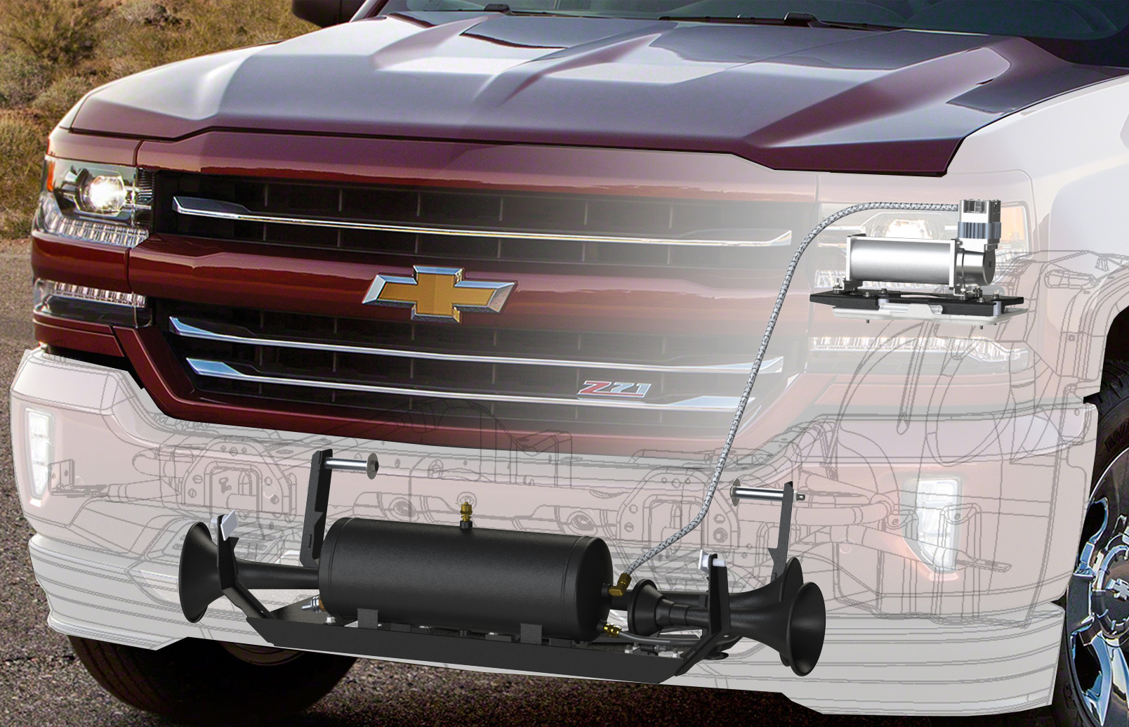 Kleinn Automotive Accessories GM1500-734 - GM Truck Kits