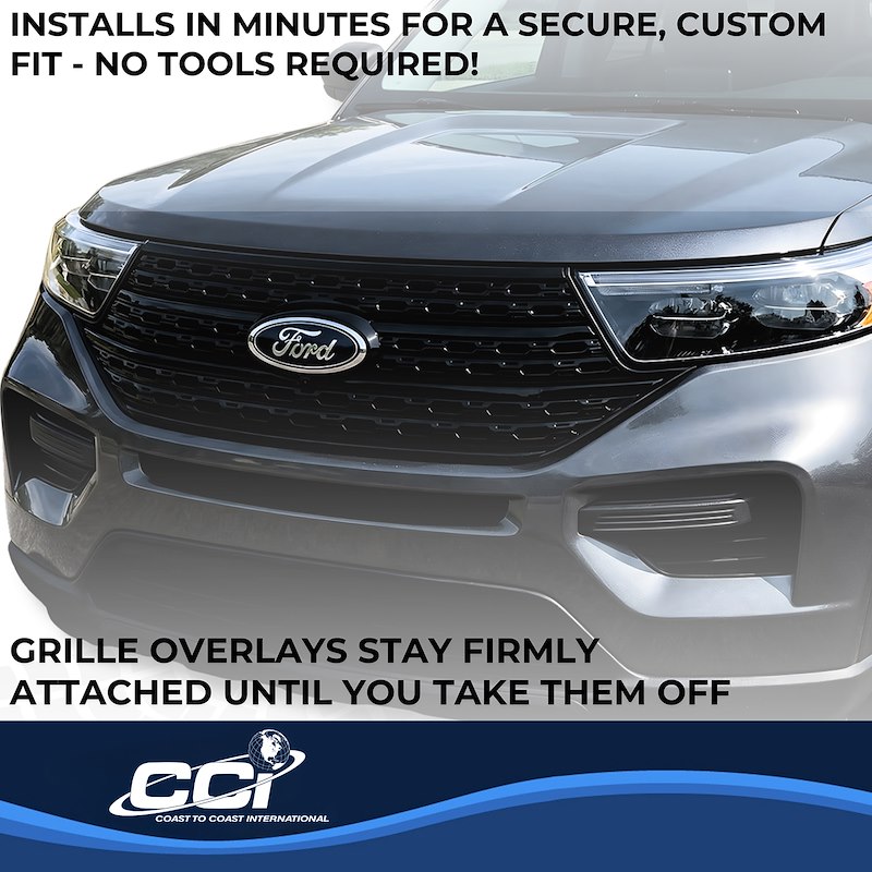 Coast To Coast GI197BLK - Grille Inserts, Black, Gloss Painted