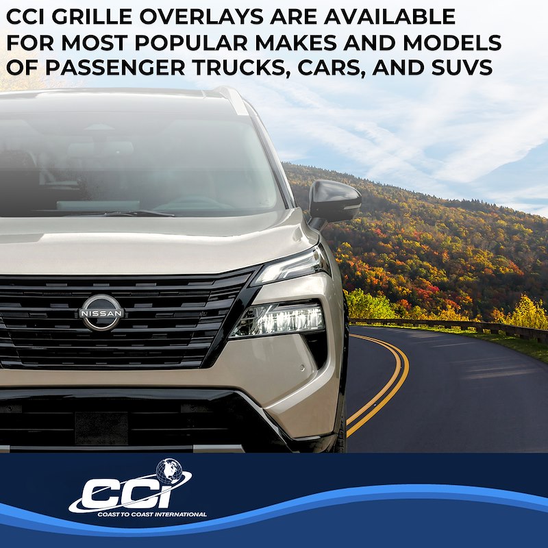 Coast To Coast GI209BLK - Grille Inserts, Black, Gloss Painted