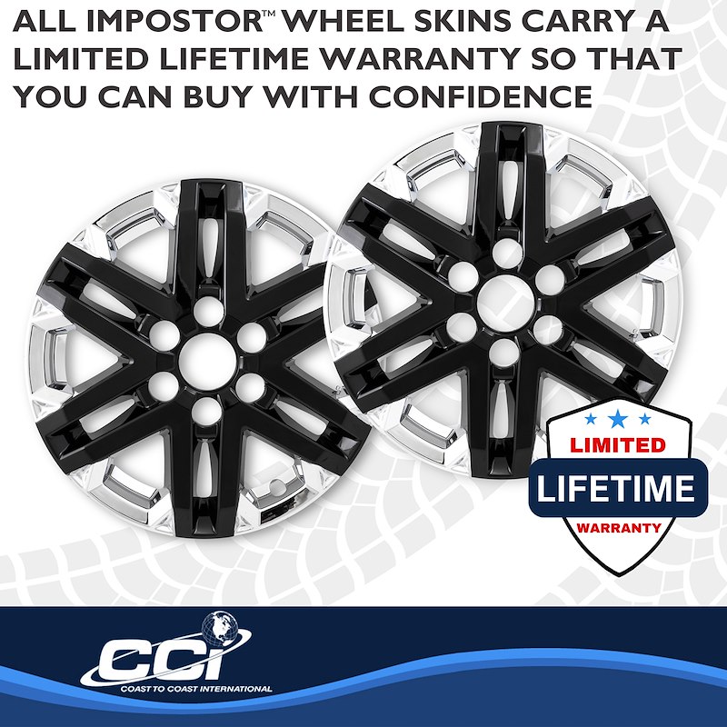 Coast To Coast IMP505XB - Wheel Skins, Black, ABS Plastic