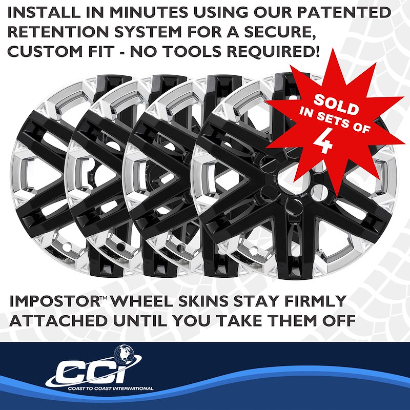 Coast To Coast IMP505XB - Wheel Skins, Black, ABS Plastic