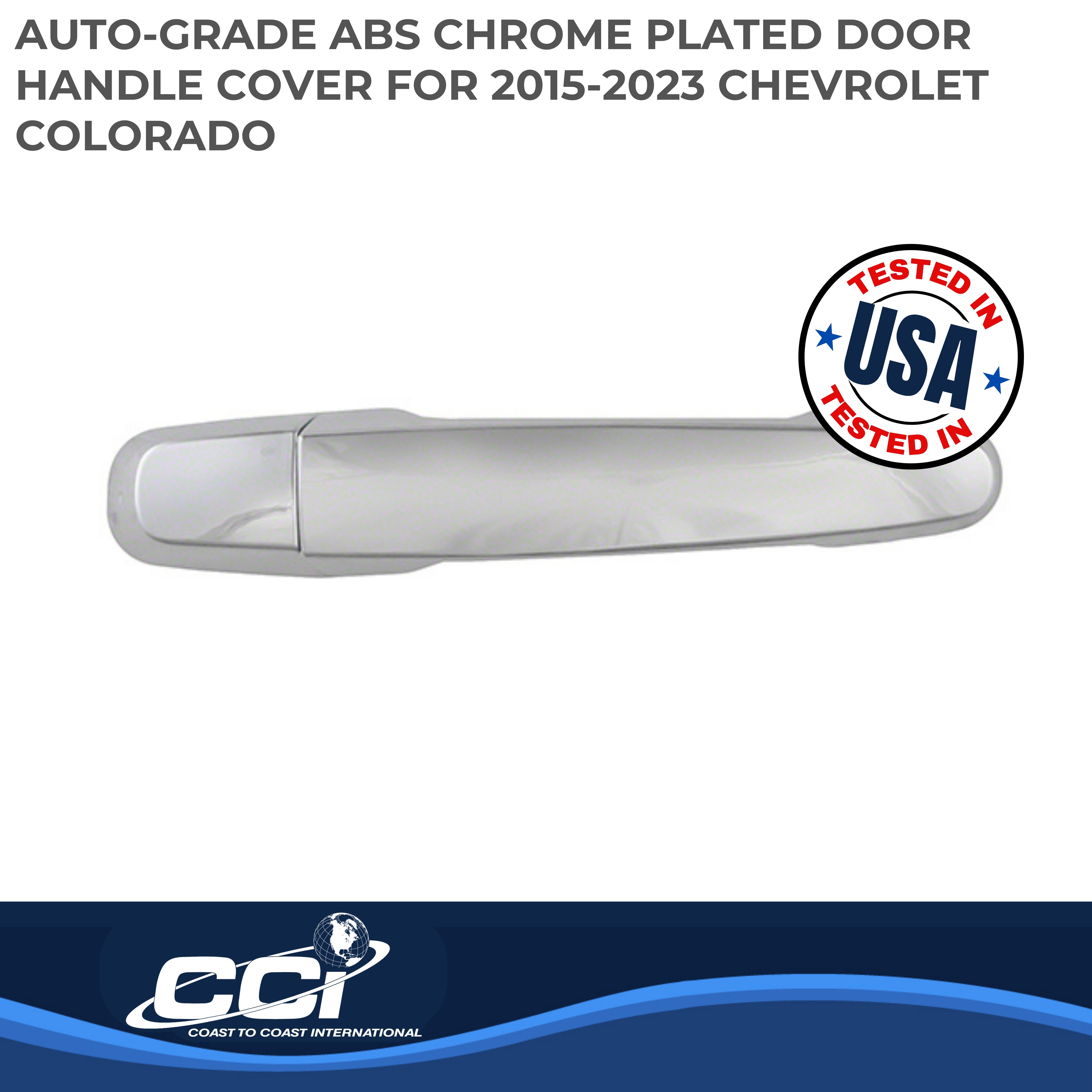 Coast To Coast CCIDH68571BBK - Chrome Door Handle Covers, Black, Matte