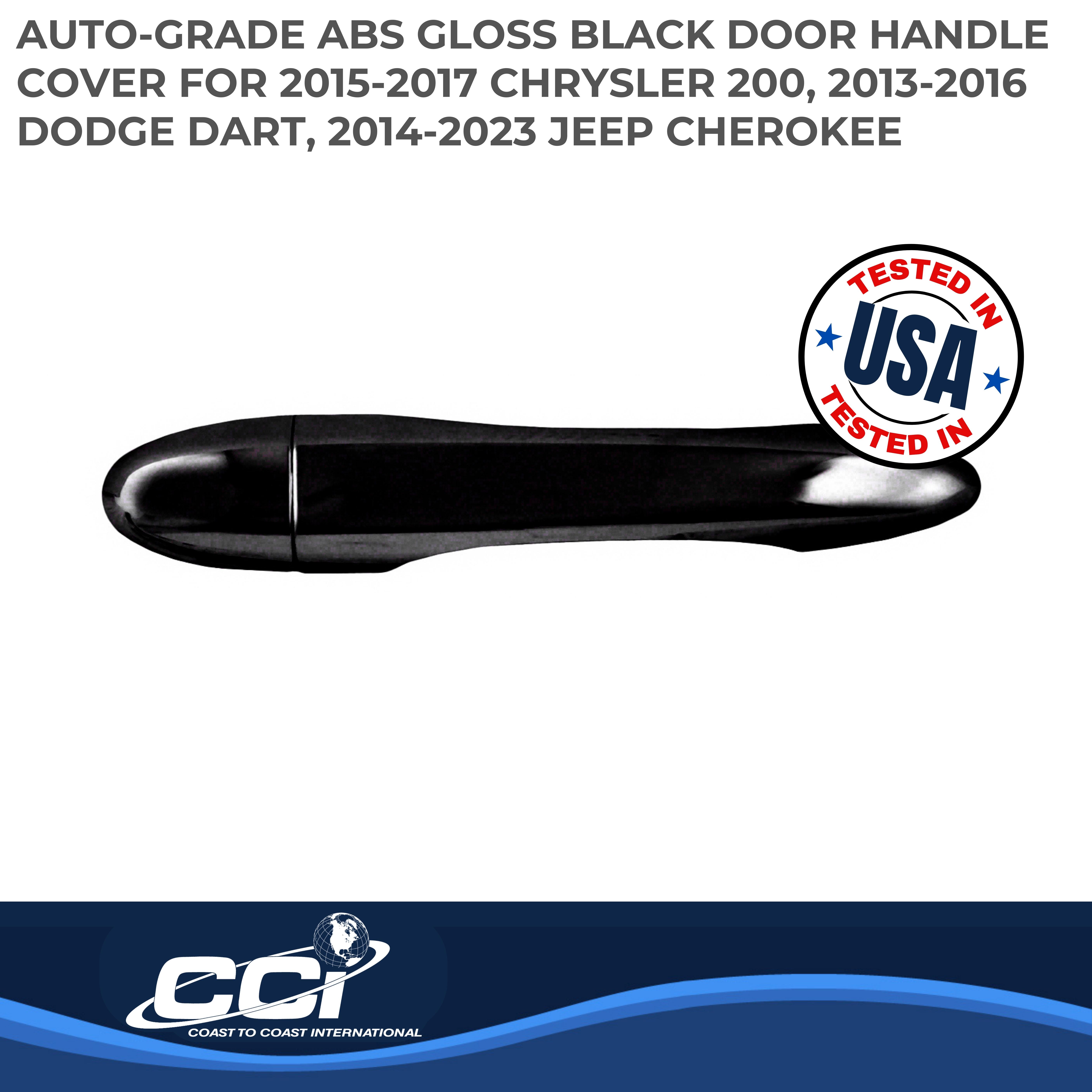 Coast To Coast CCIDH68572BBK - Chrome Door Handle Covers, Black, Matte