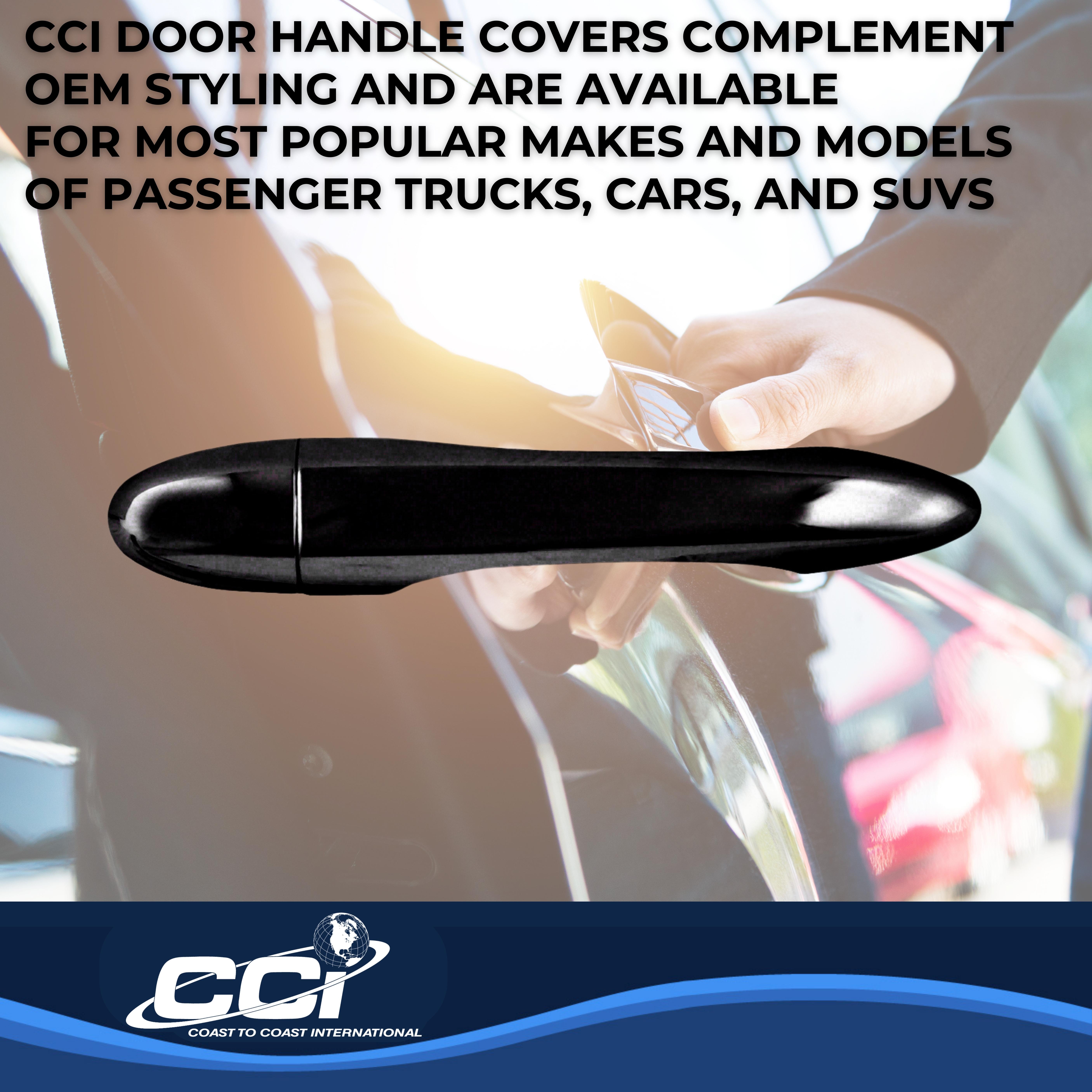 Coast To Coast CCIDH68572BBK - Chrome Door Handle Covers, Black, Matte