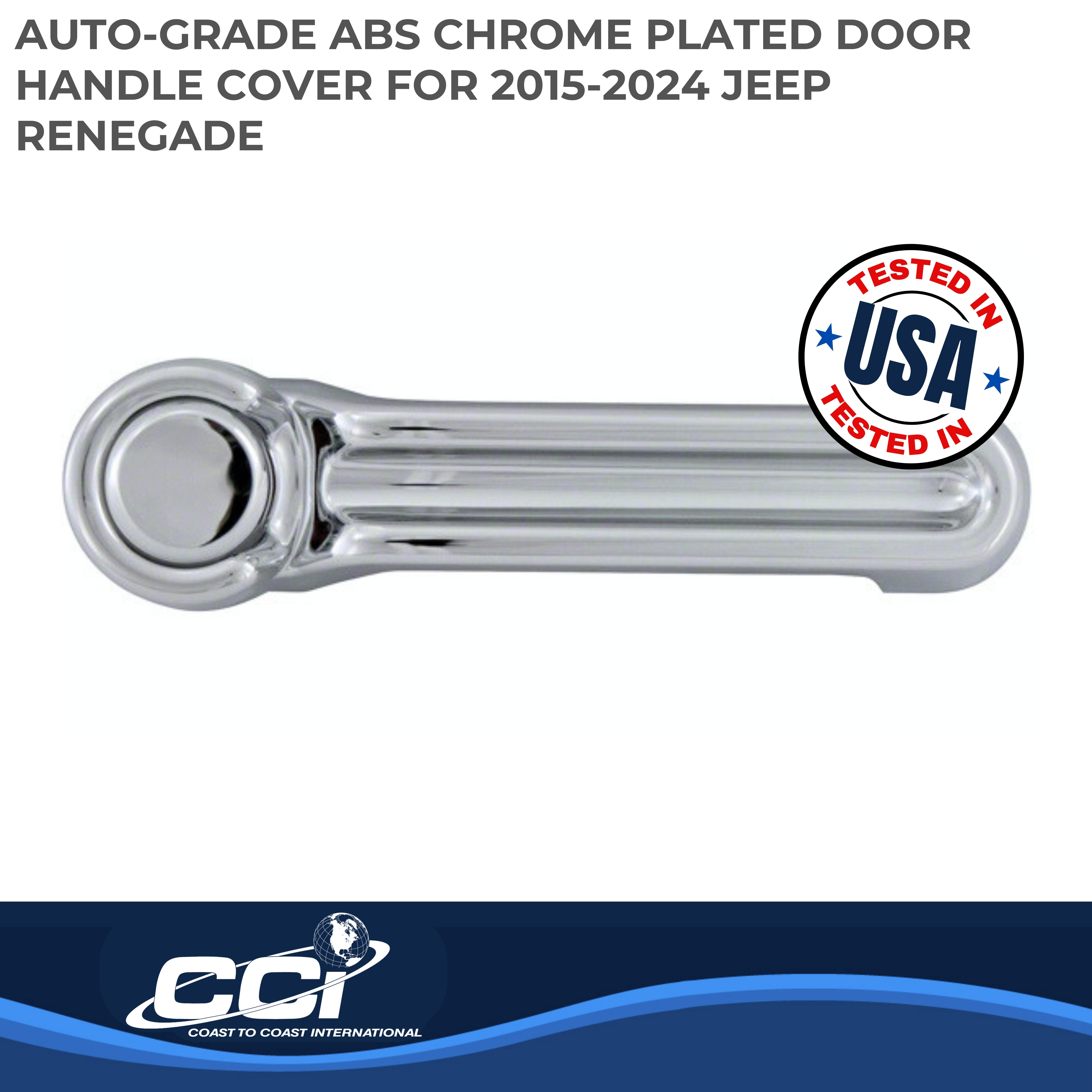 Coast To Coast CCIDH68573SBK - Chrome Door Handle Covers, Black, Matte