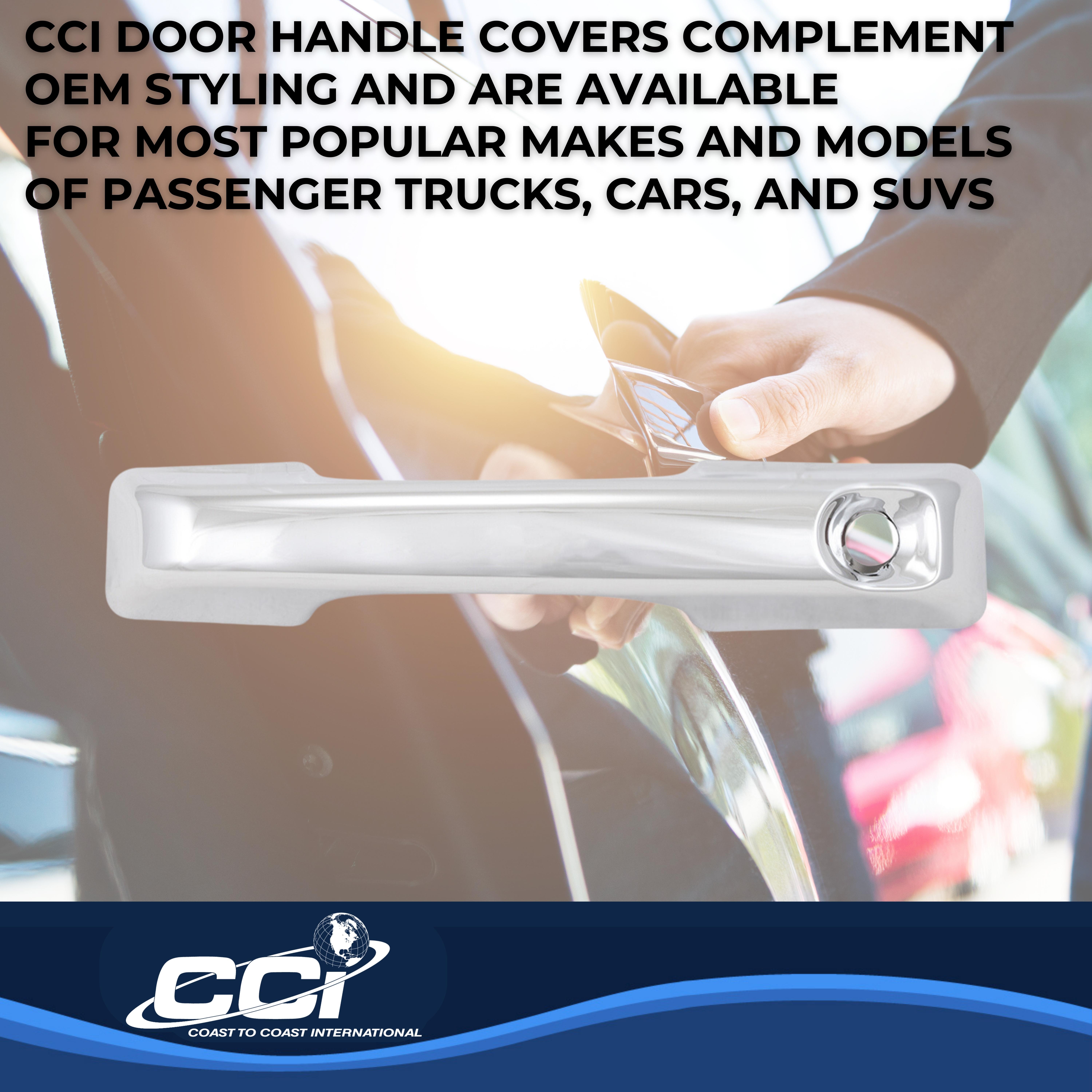 Coast To Coast CCIDH68591B - Chrome Door Handle Covers, Silver, Chrome Plated