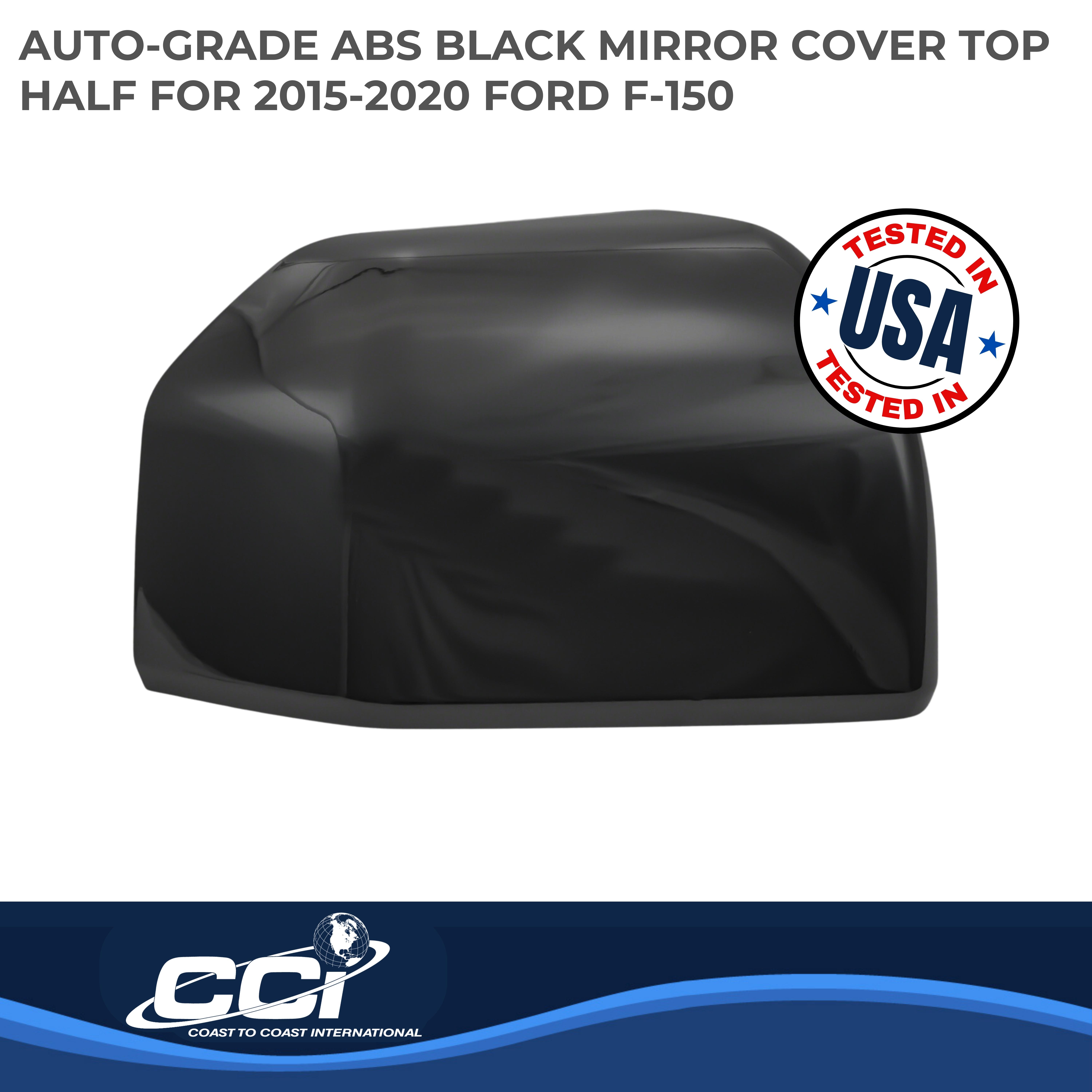 Coast To Coast CCIMC67511RBK - Chrome Mirror Covers, Silver, Chrome Plated