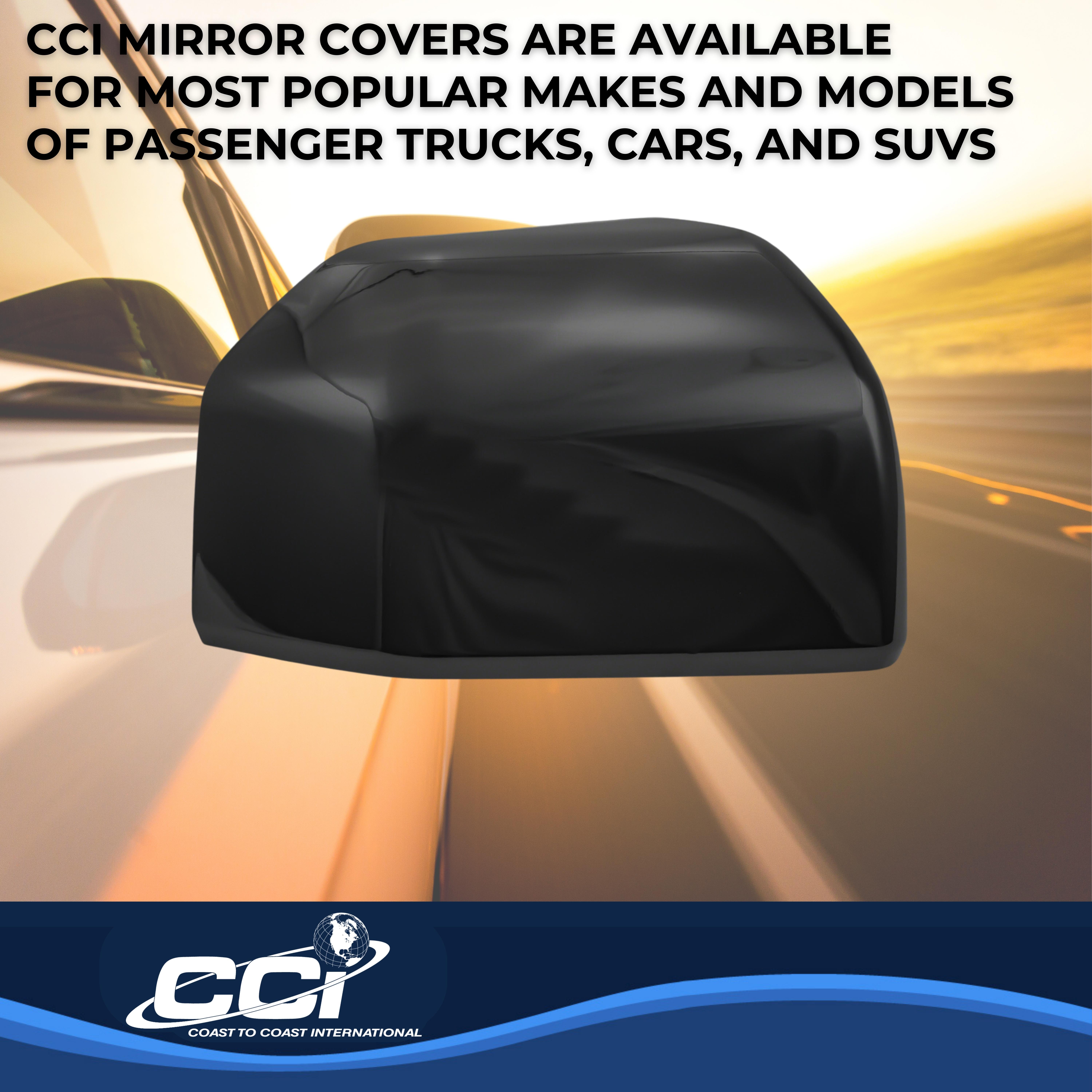 Coast To Coast CCIMC67511RBK - Chrome Mirror Covers, Silver, Chrome Plated