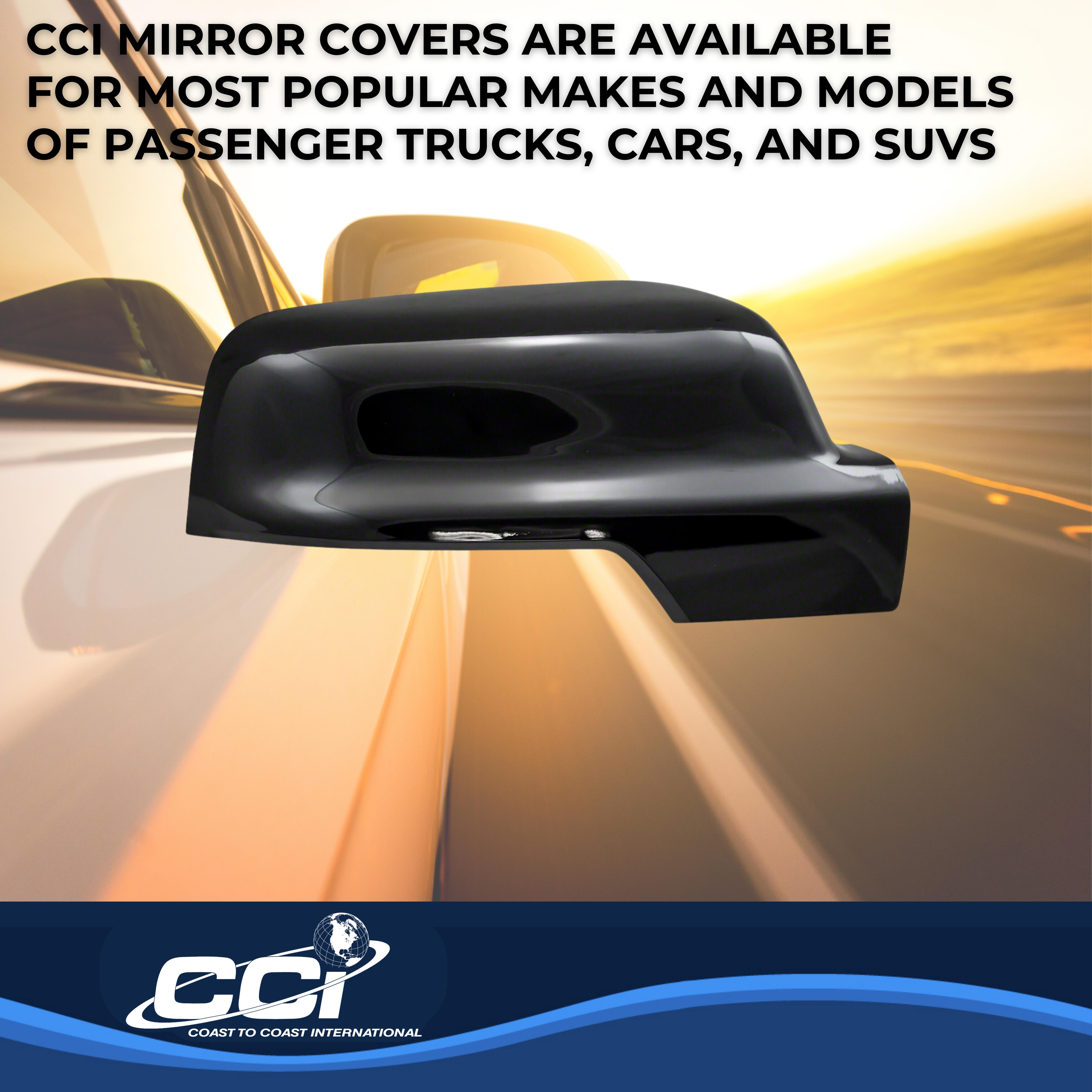 Coast To Coast CCIMC67534BK - Chrome Mirror Covers, Silver, Chrome Plated