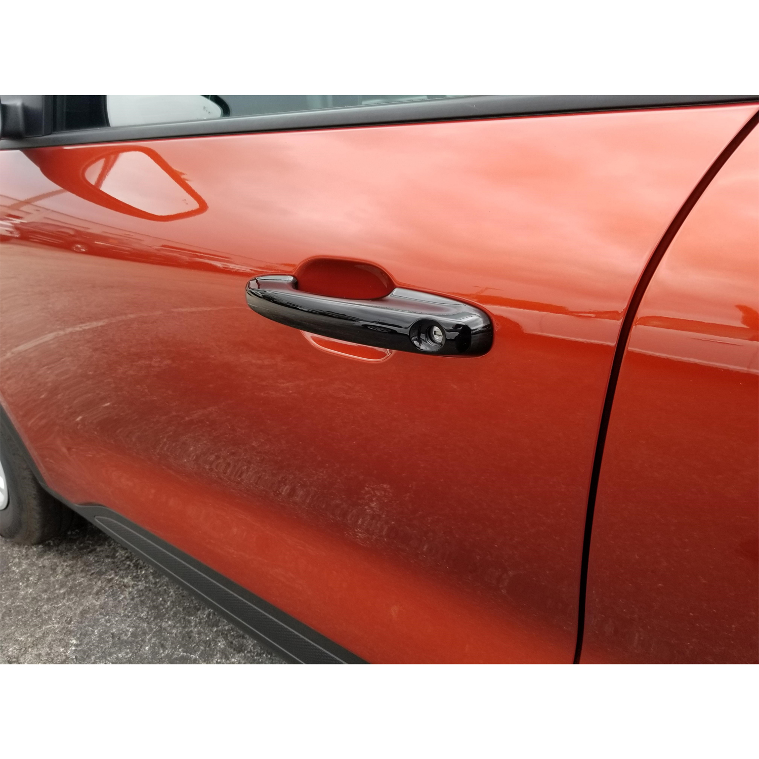 Coast To Coast CCIDH68590BBK - Chrome Door Handle Covers, Black, Gloss Painted