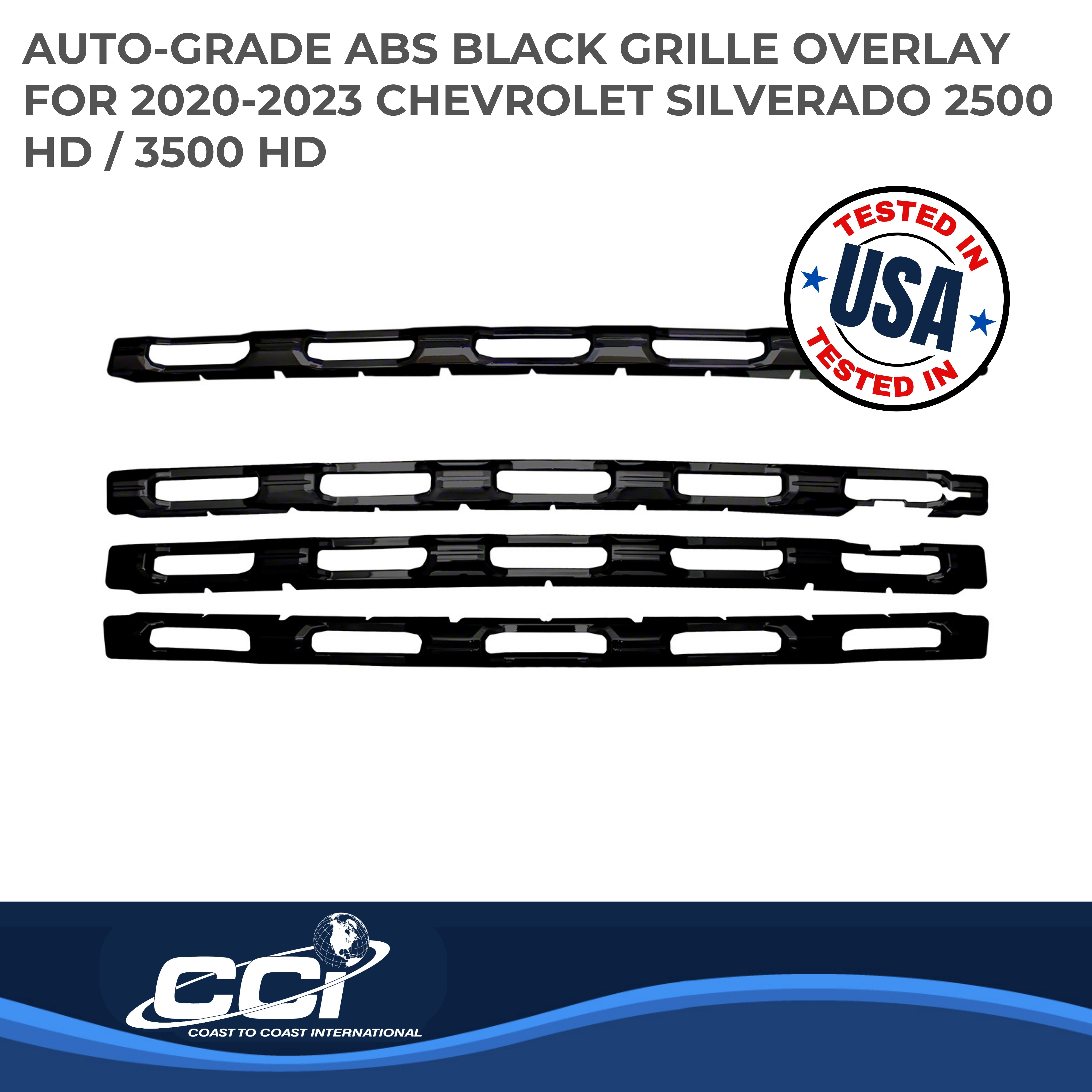 Coast To Coast CCIGI168BLK - Grille Inserts, Black, Gloss Painted
