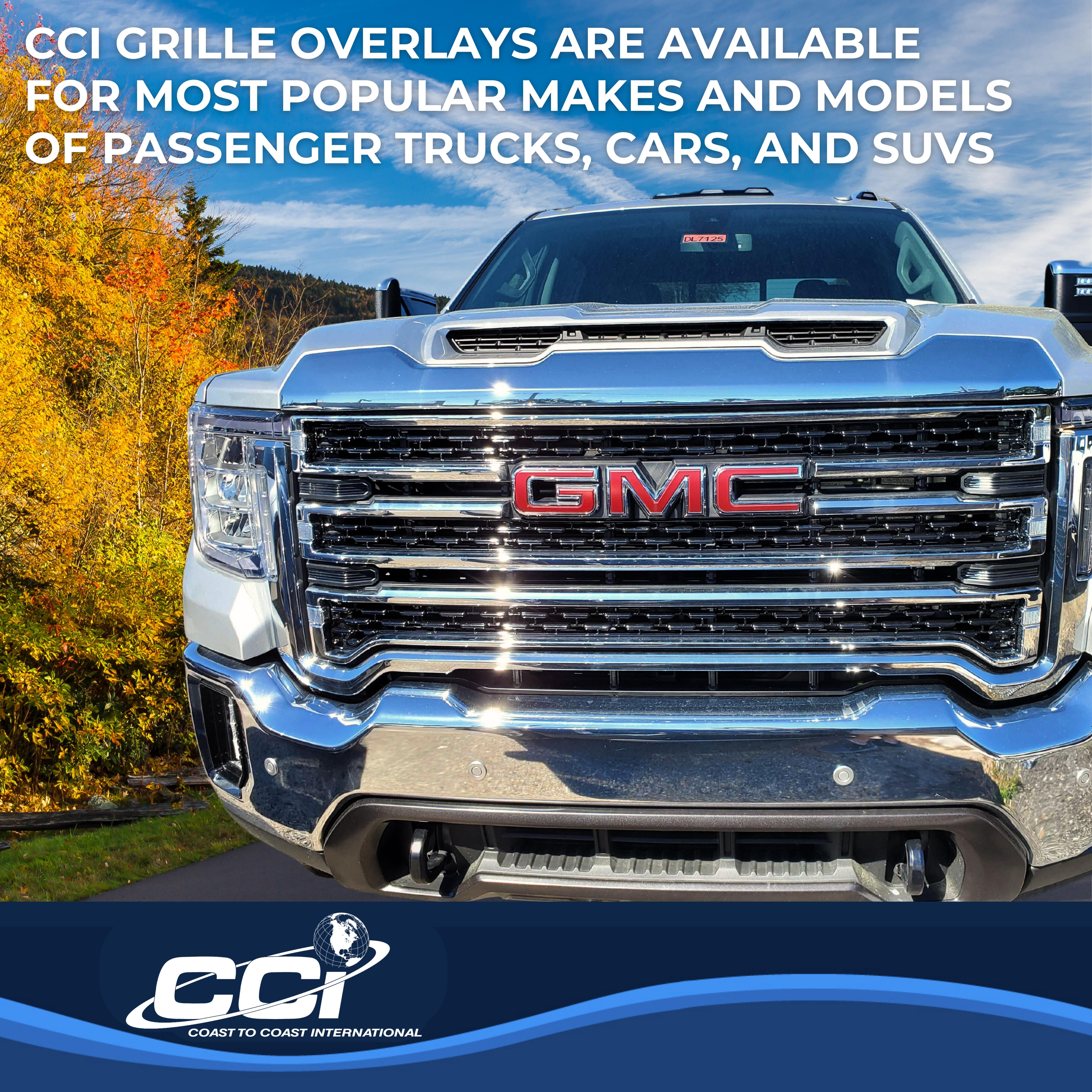 Coast To Coast IWCGI173BLK - Grille Overlays, Black, Gloss Painted