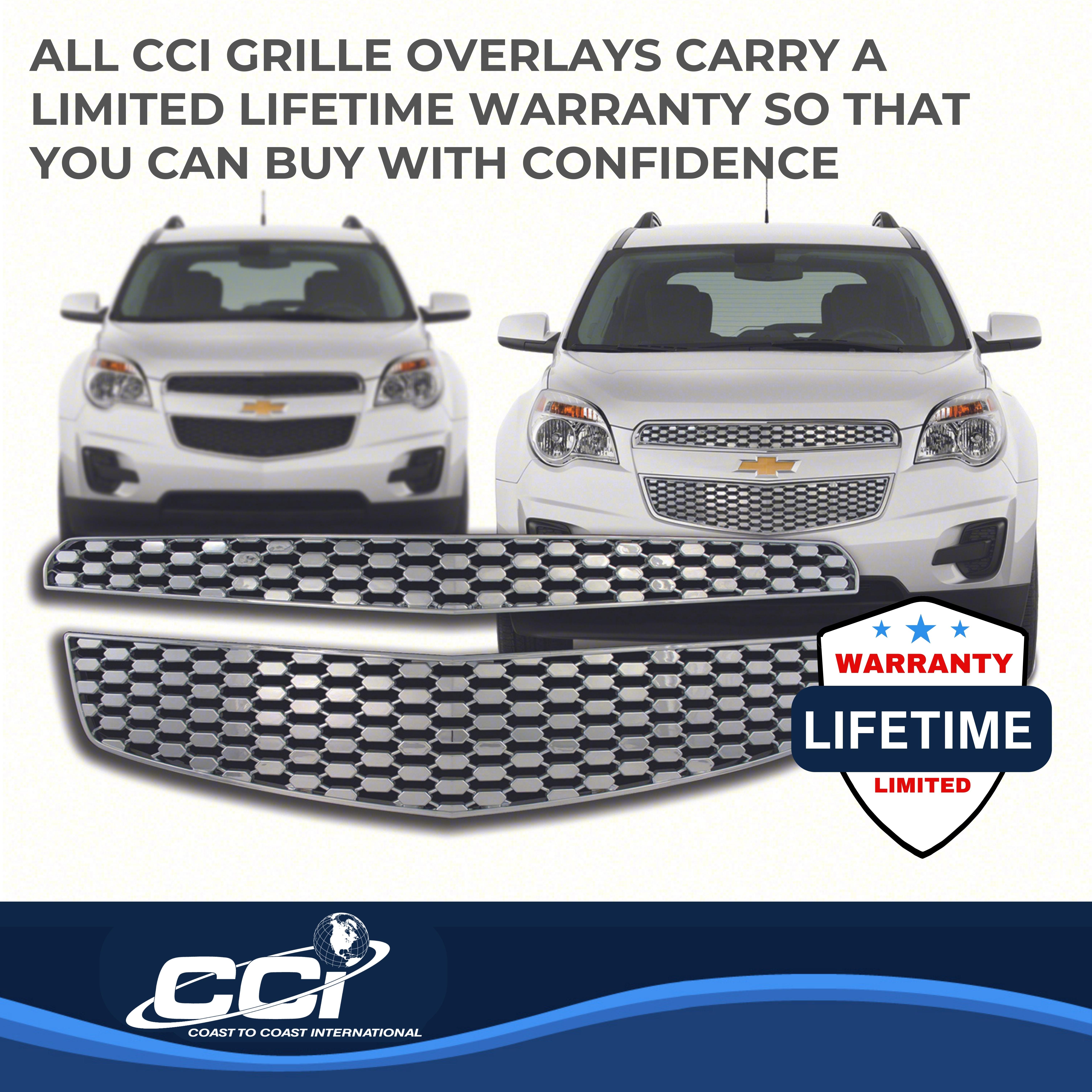 Coast To Coast IWCGI82 - Grille Overlays, Black, ABS Plastic