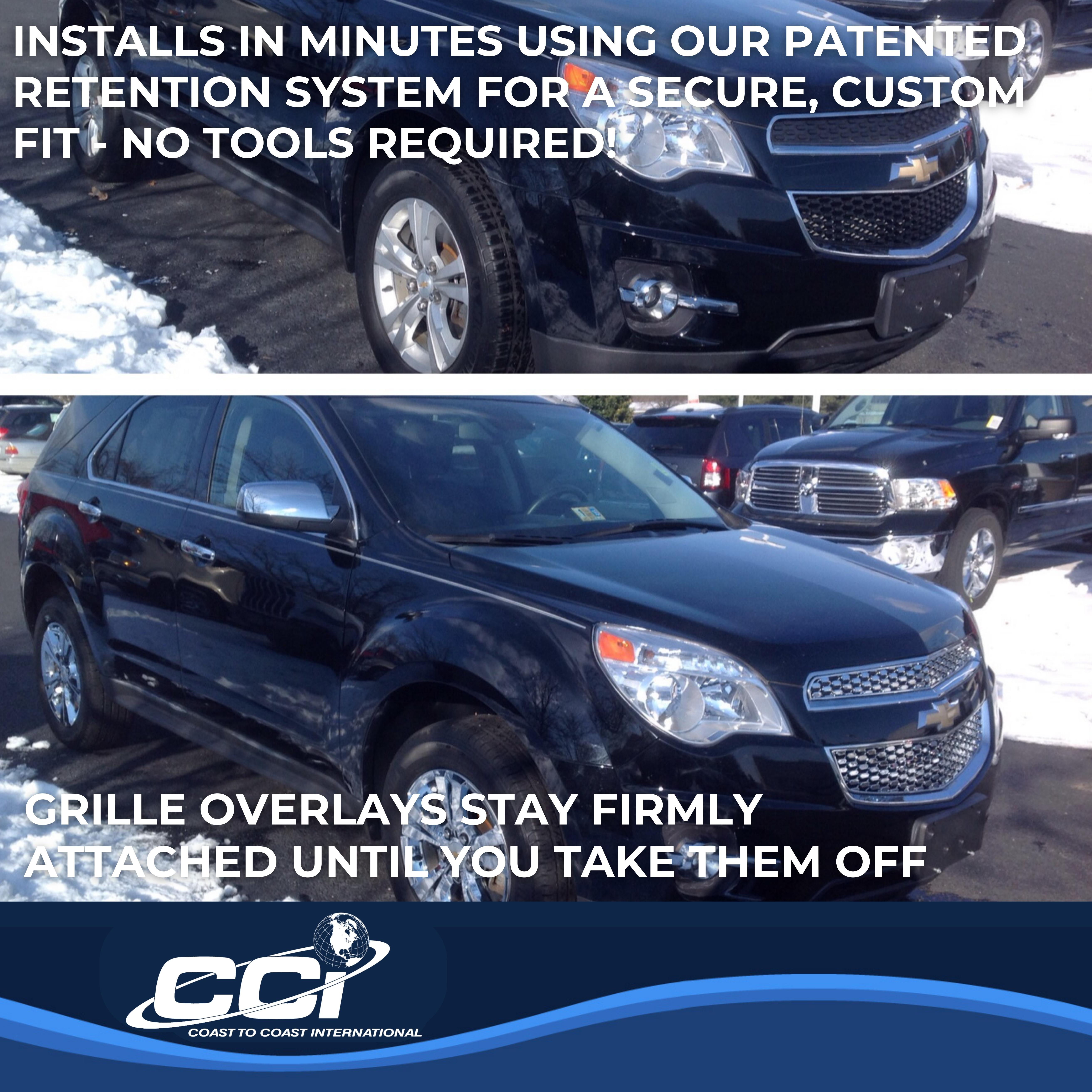Coast To Coast IWCGI82 - Grille Overlays, Black, ABS Plastic