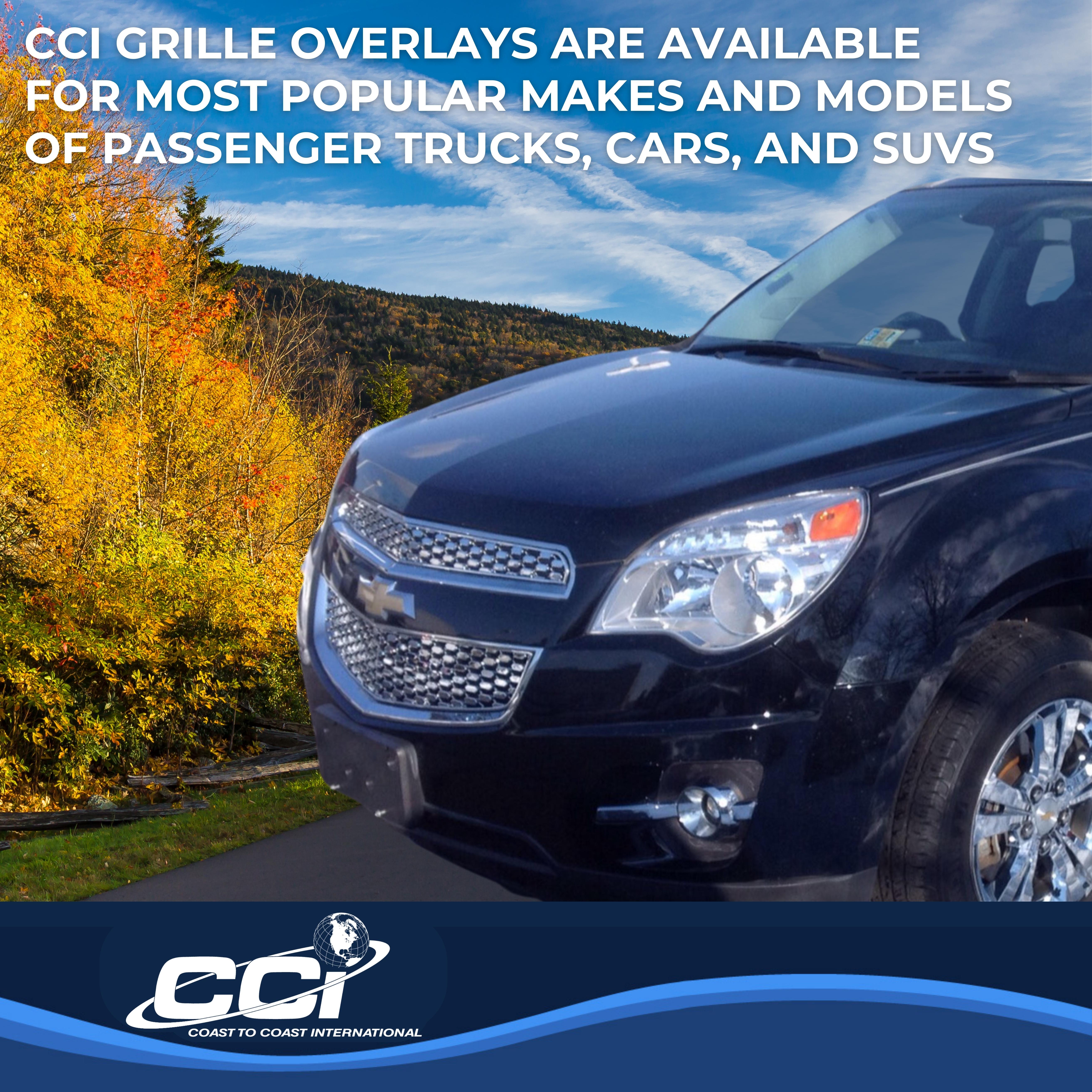 Coast To Coast IWCGI82 - Grille Overlays, Black, ABS Plastic