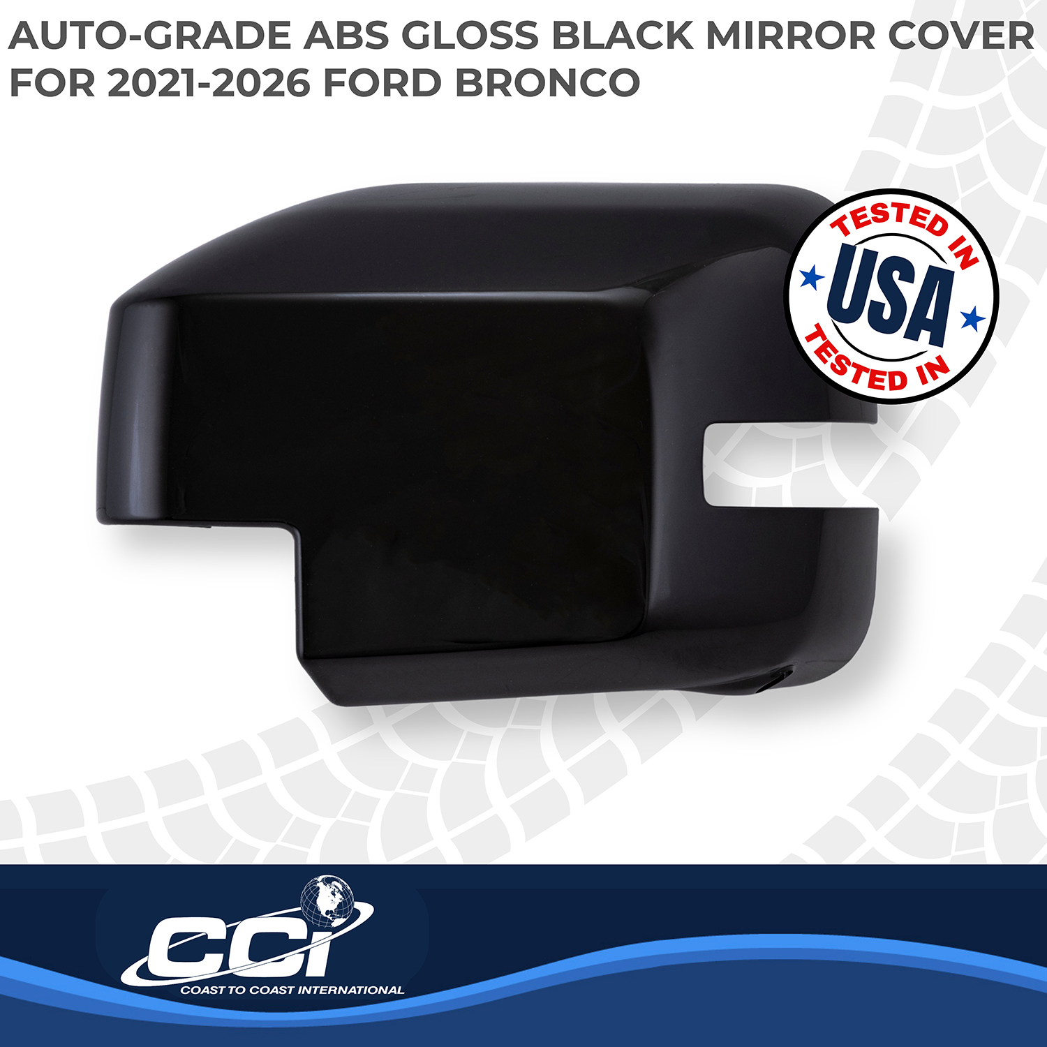 Coast To Coast MC67558RBK - Exterior Mirror Covr, Black, Gloss Painted