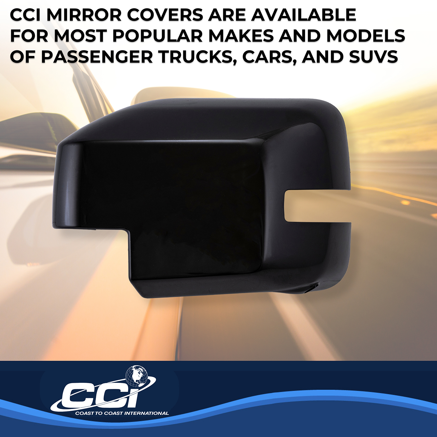 Coast To Coast MC67558RBK - Exterior Mirror Covr, Black, Gloss Painted