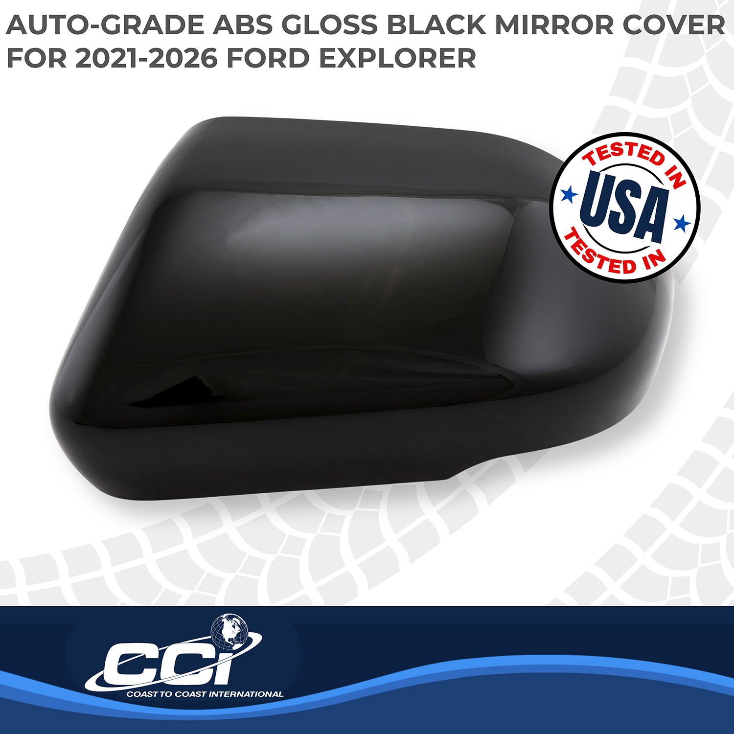 Coast To Coast MC67561BLK - Exterior Mirror Covr, Black, Gloss Painted