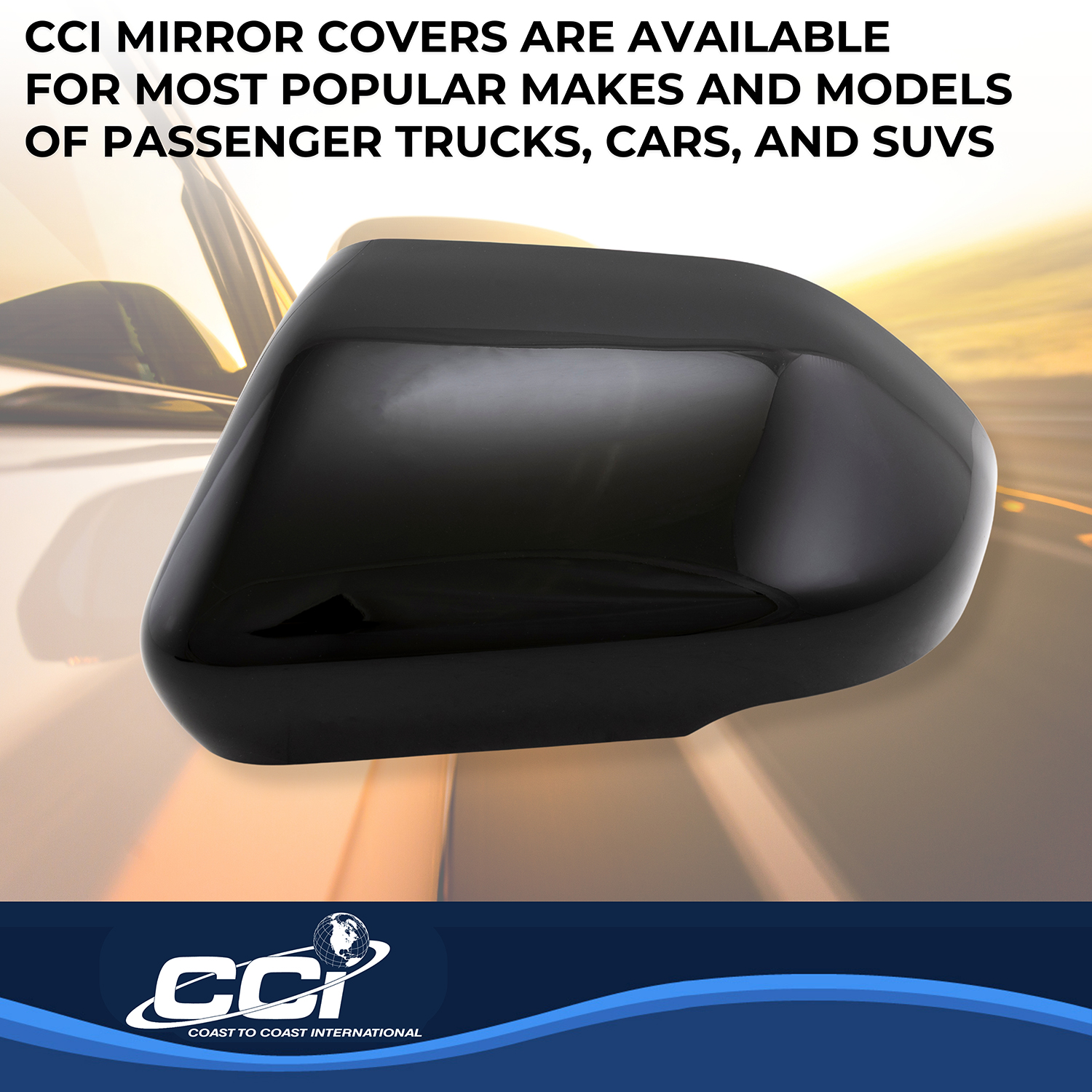 Coast To Coast MC67561BLK - Exterior Mirror Covr, Black, Gloss Painted
