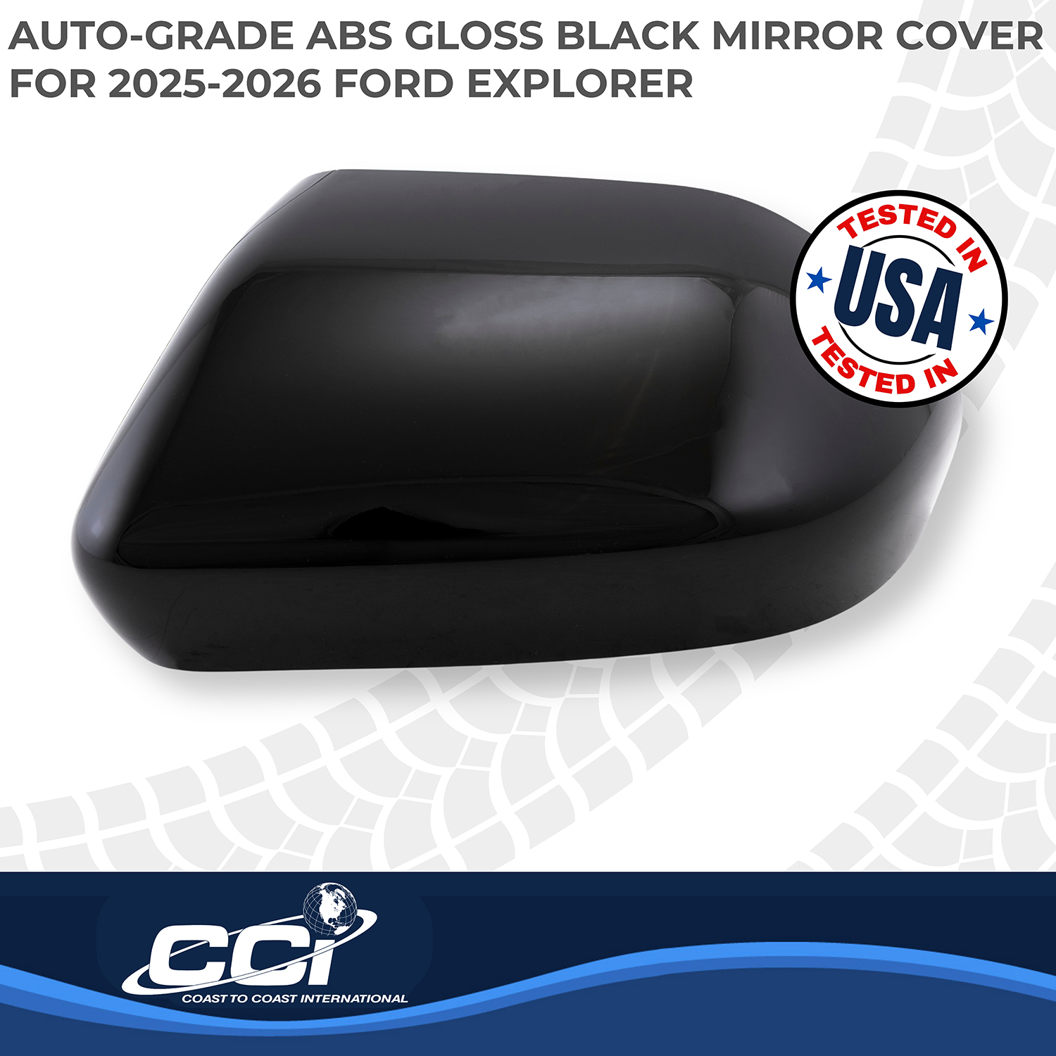 Coast To Coast MC67562BLK - Exterior Mirror Covr, Black, Gloss Painted