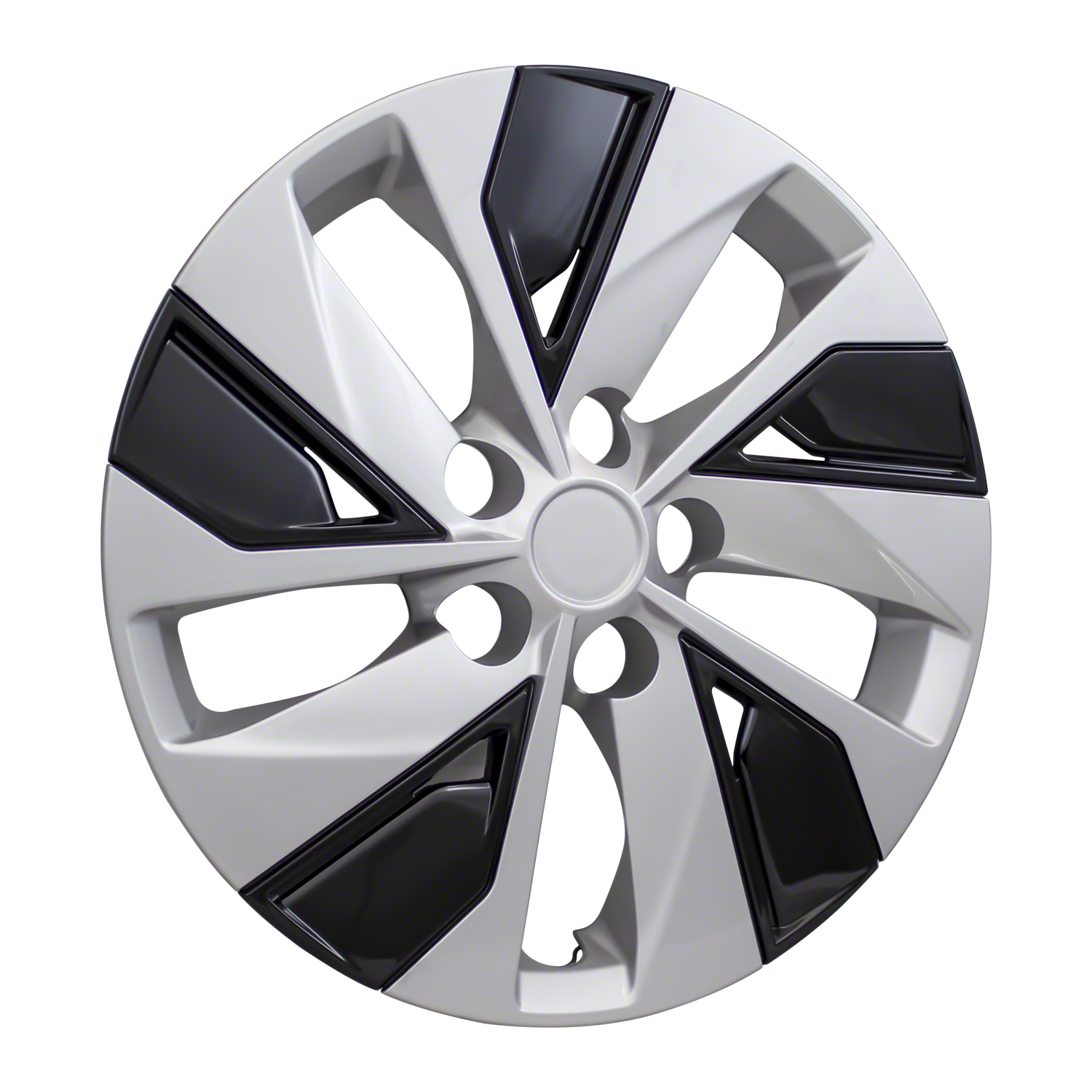 Coast To Coast IWC53816SB - IWC Wheel Covers, Black/ Silver, Painted