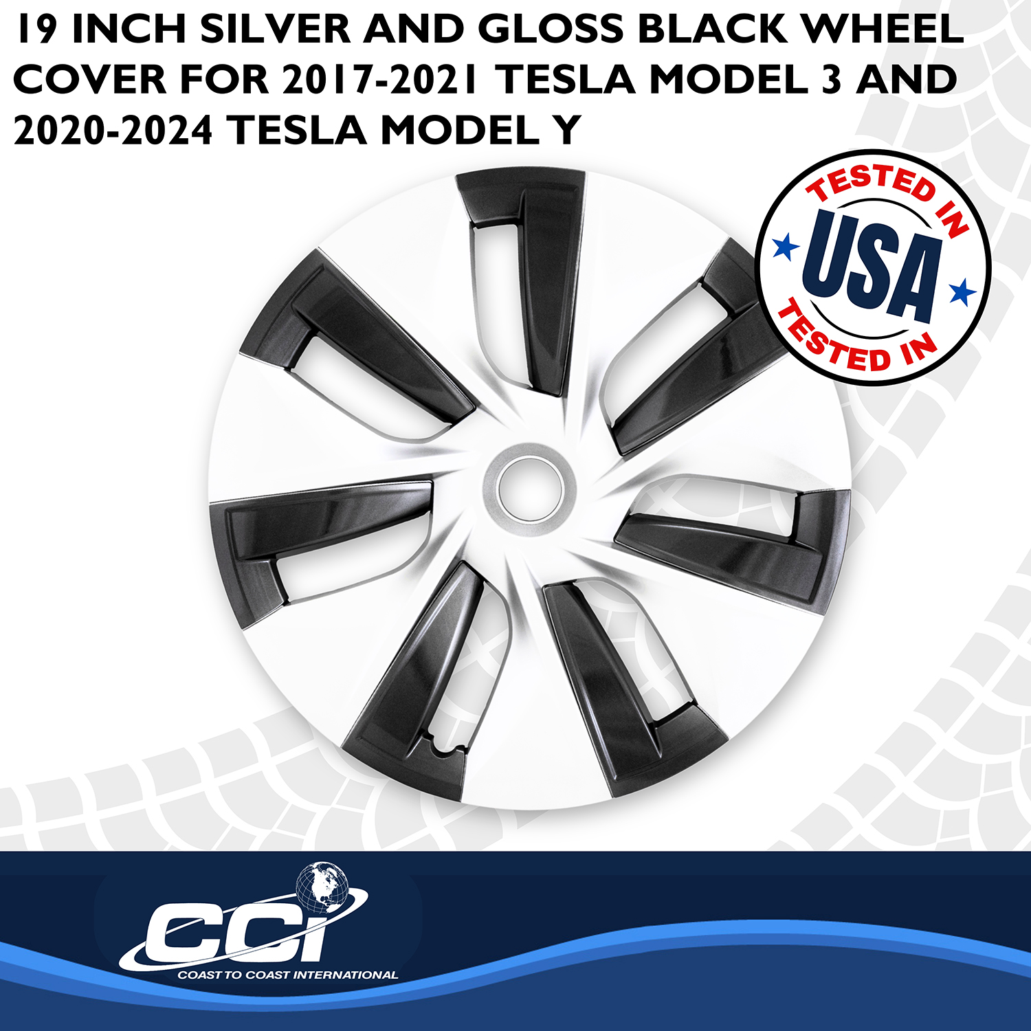 Coast To Coast 56619SC - Premium Wheel Covers, Silver, Gloss Painted