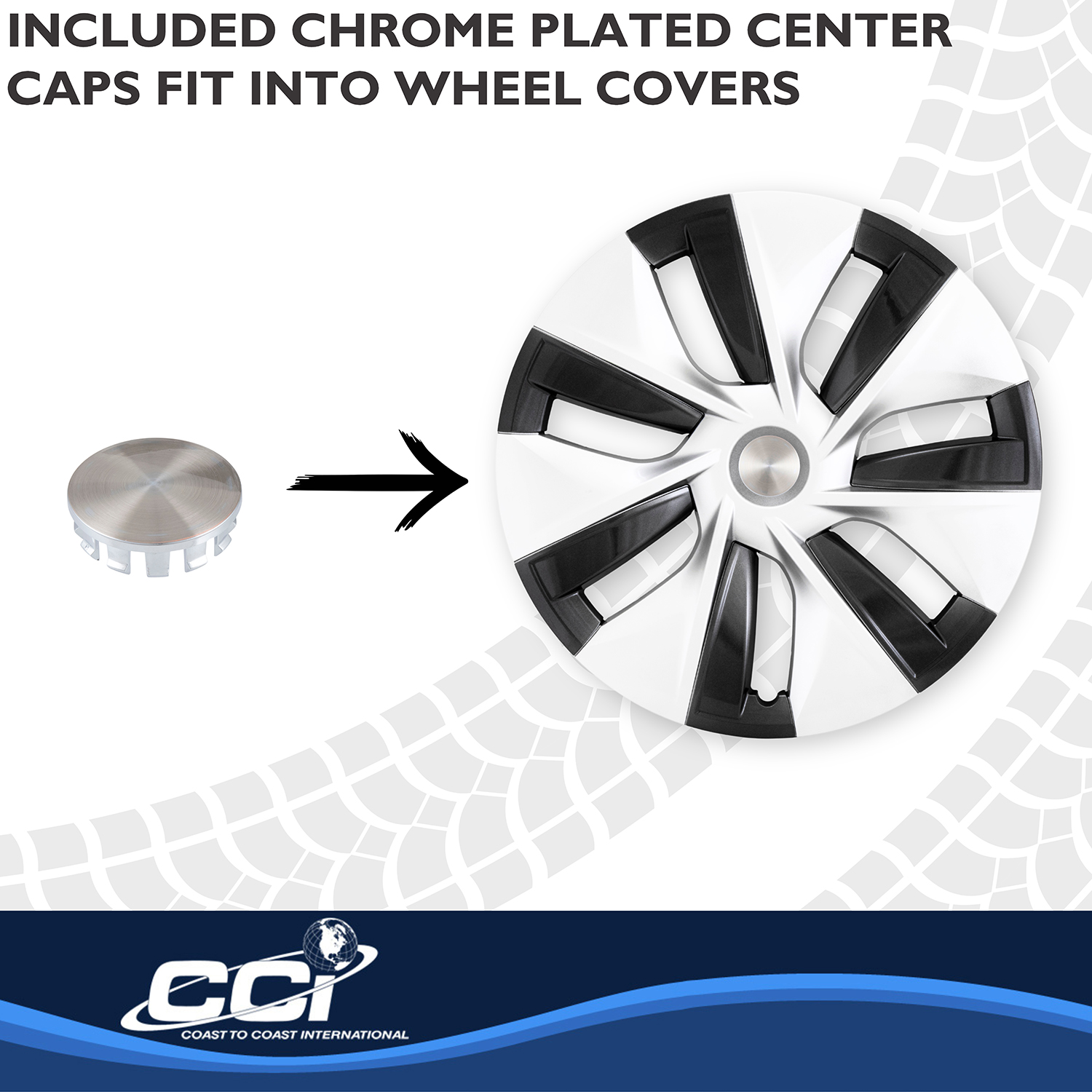 Coast To Coast 56619SC - Premium Wheel Covers, Silver, Gloss Painted