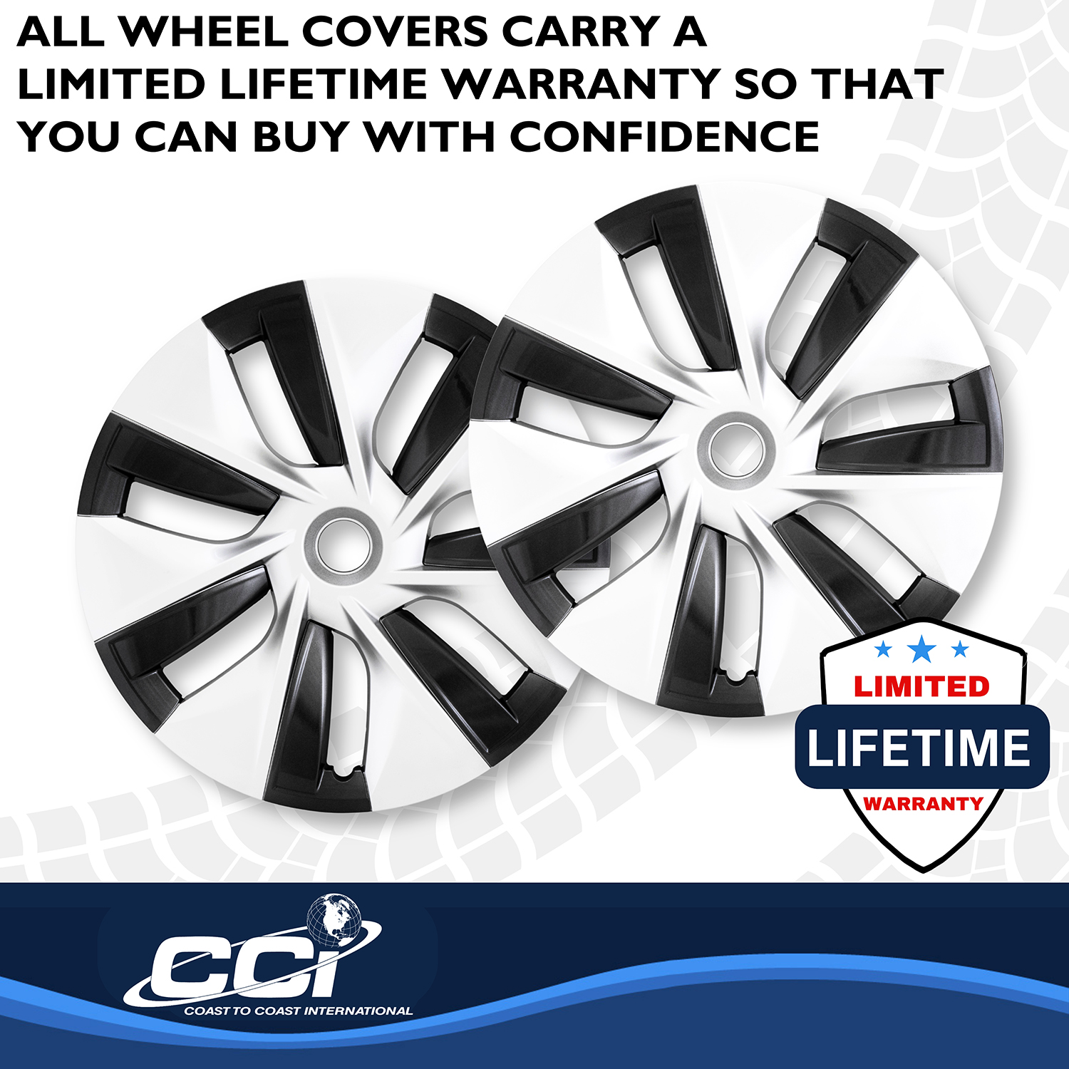 Coast To Coast 56619SC - Premium Wheel Covers, Silver, Gloss Painted
