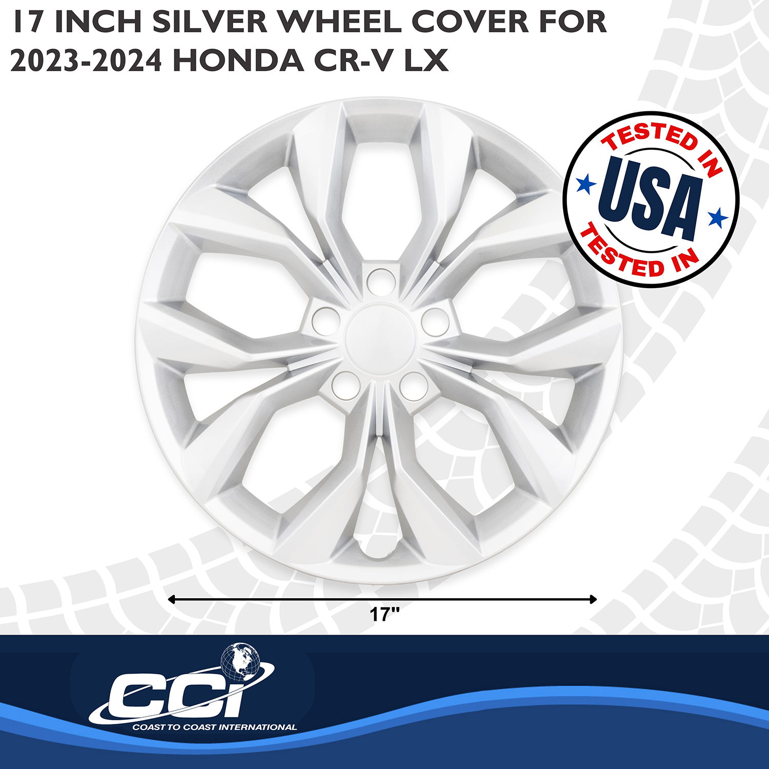 Coast To Coast 56217S - Premium Wheel Covers, Silver, Gloss Painted