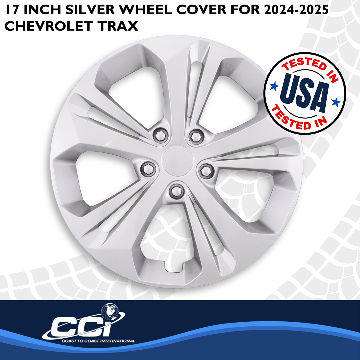 Coast To Coast 56417S - Premium Wheel Covers, Silver, Gloss Painted