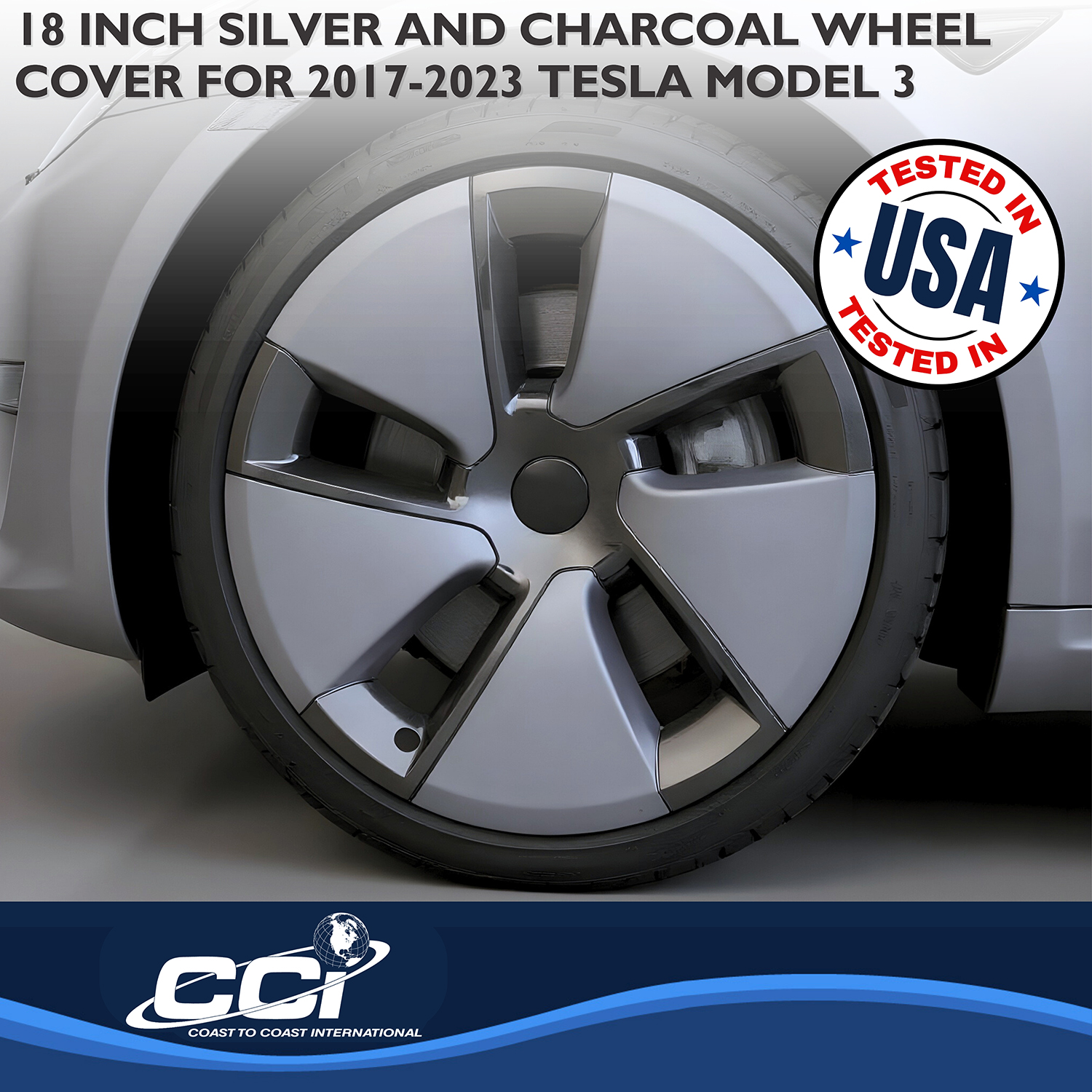 Coast To Coast 56518SC - Premium Wheel Covers, Silver, Gloss Painted
